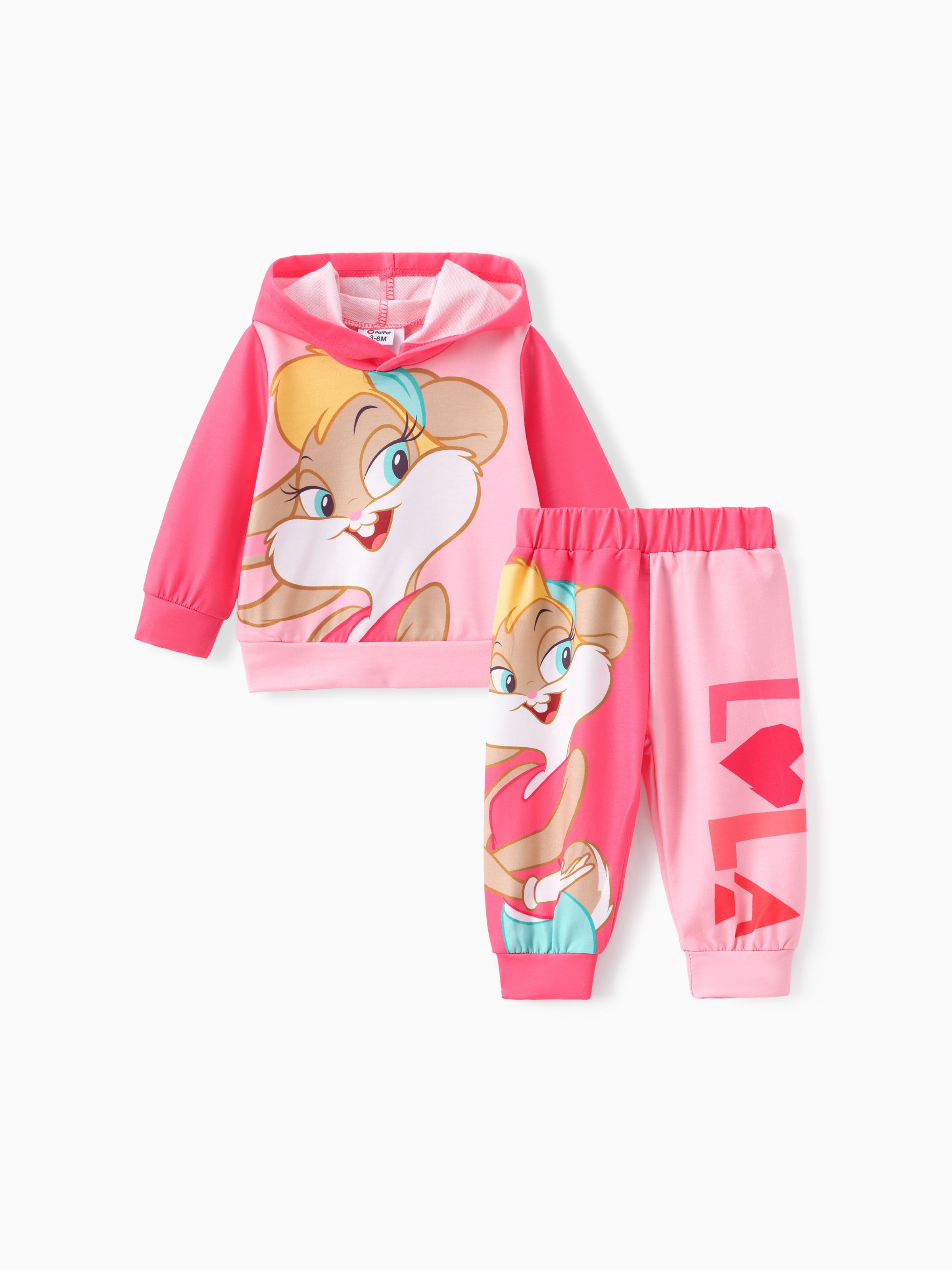 

Looney Tunes Baby Boy/Girl Long-sleeve Graphic Hoodie and Sweatpants Set