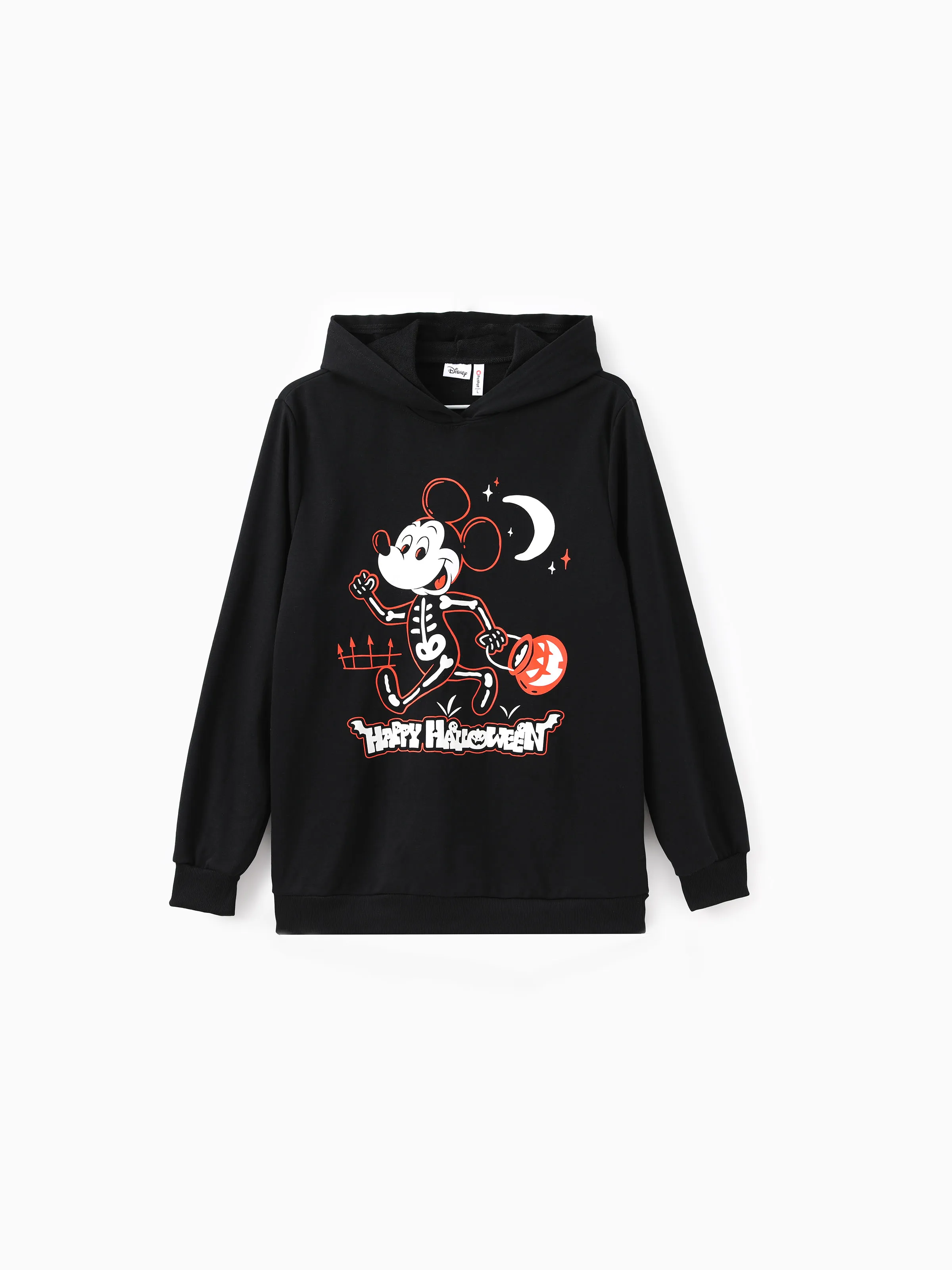 

Disney Mickey and Friends Family Matching Halloween Glow in the Dark Skeleton Pumkin Hoodie/Jumpsuit