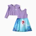 Go-Glow Disney Princess Illuminating Ariel Layered Tulle Dress and Jacket Including Controller (Built-In Battery) Purple image 4