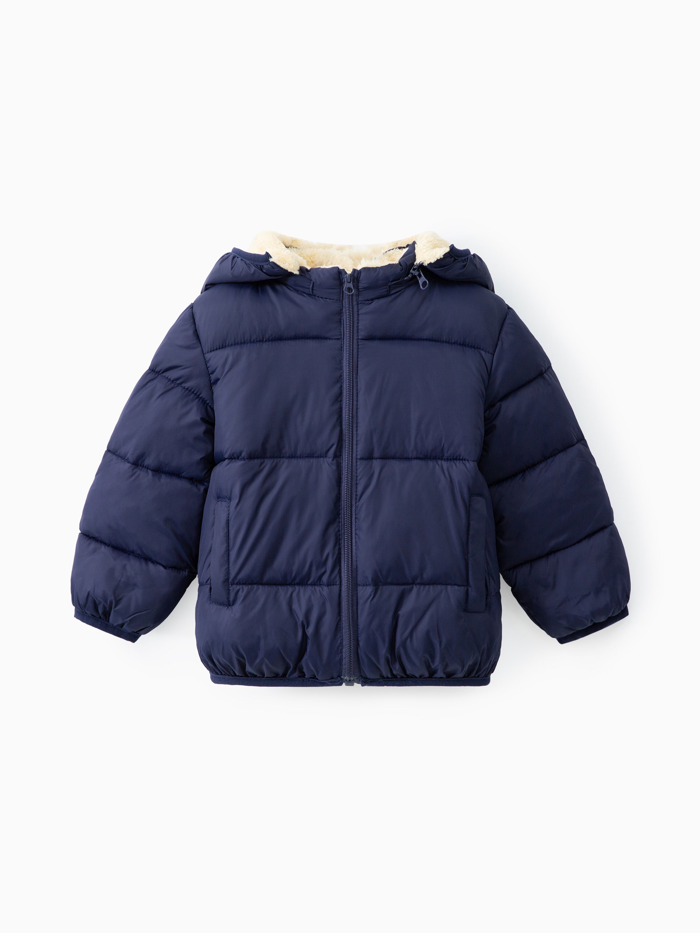 

Toddler Boy/Toddler Girl Fleece-lining Quilted Puffer Jacket