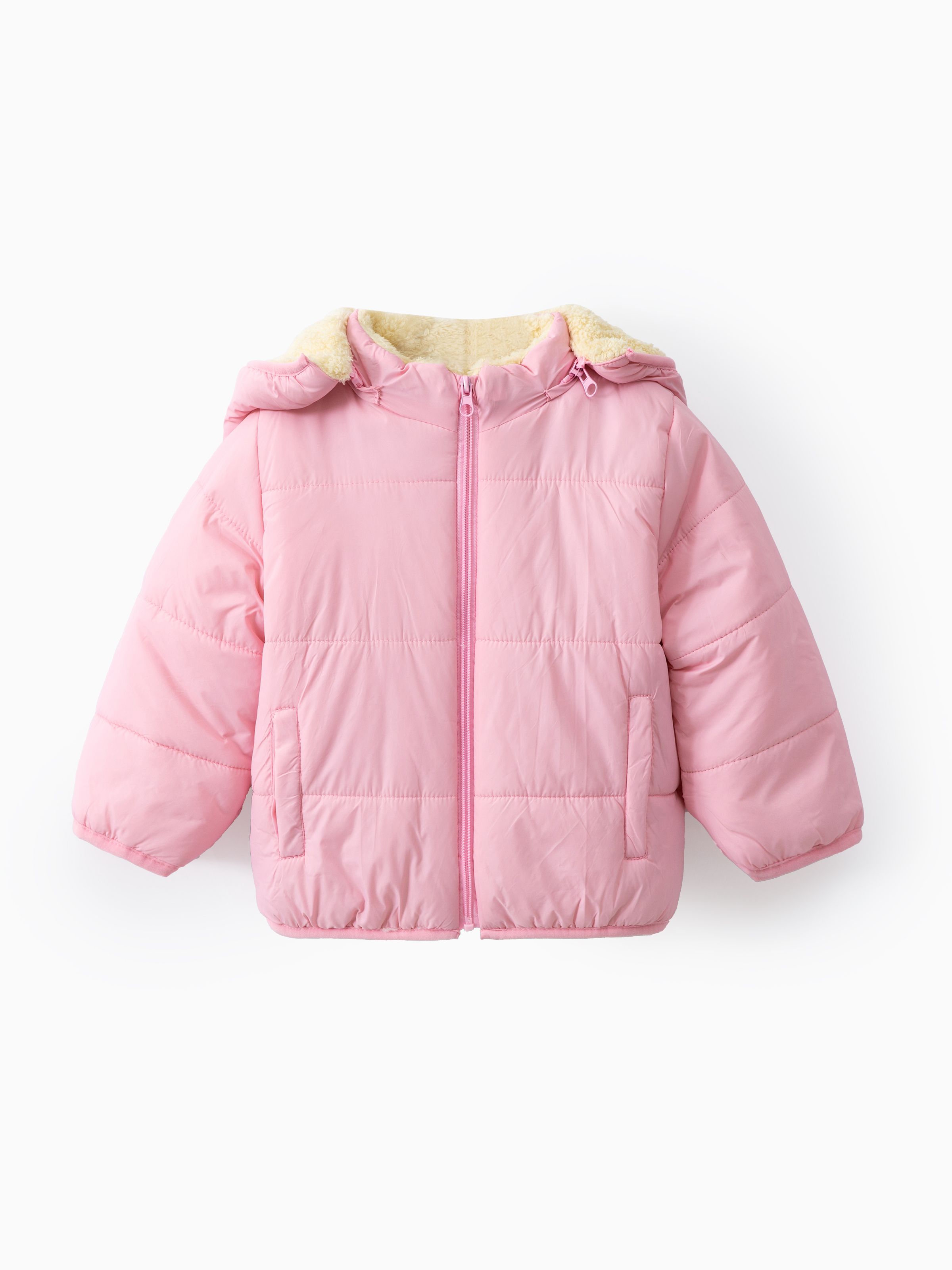 

Toddler Boy/Toddler Girl Fleece-lining Quilted Puffer Jacket