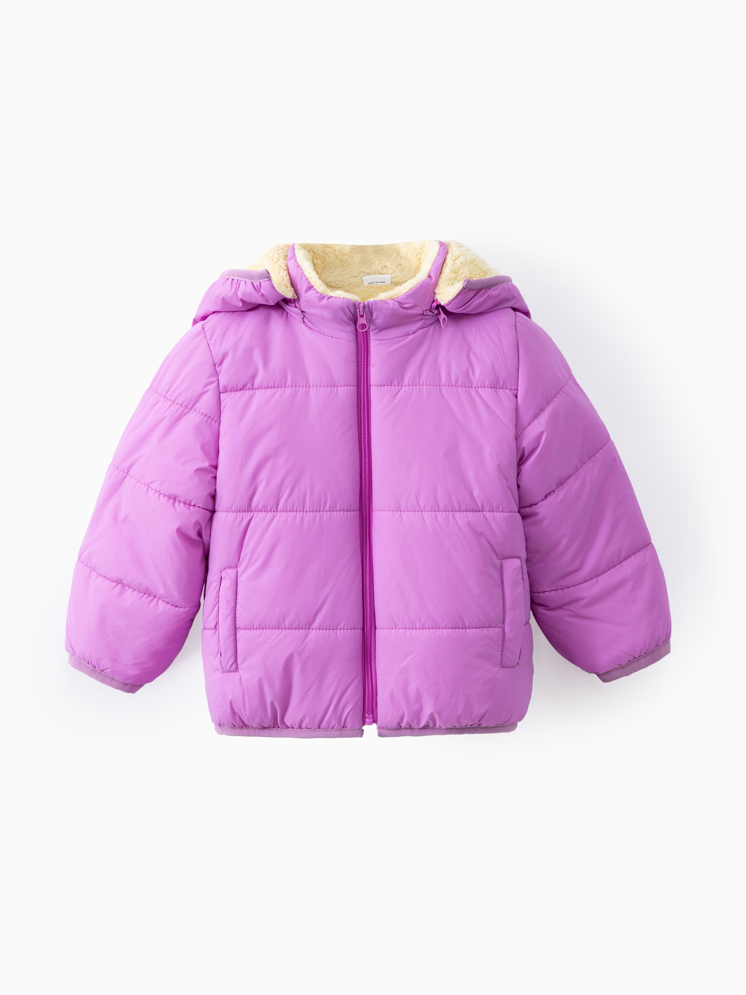 

Toddler Boy/Toddler Girl Fleece-lining Quilted Puffer Jacket