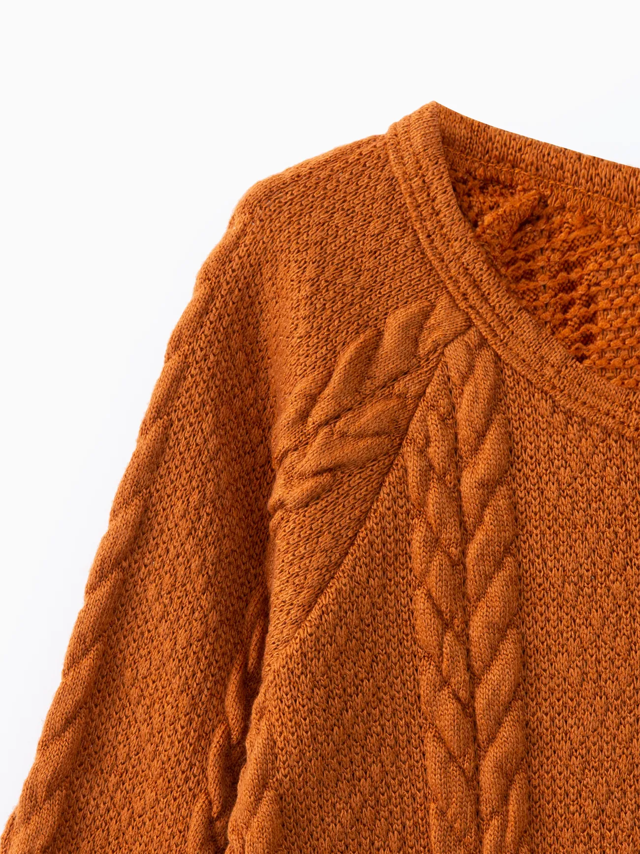 braun - Baby Junge / Mädchen Solid Cable Knit Langarm Jumpsuit - image 6