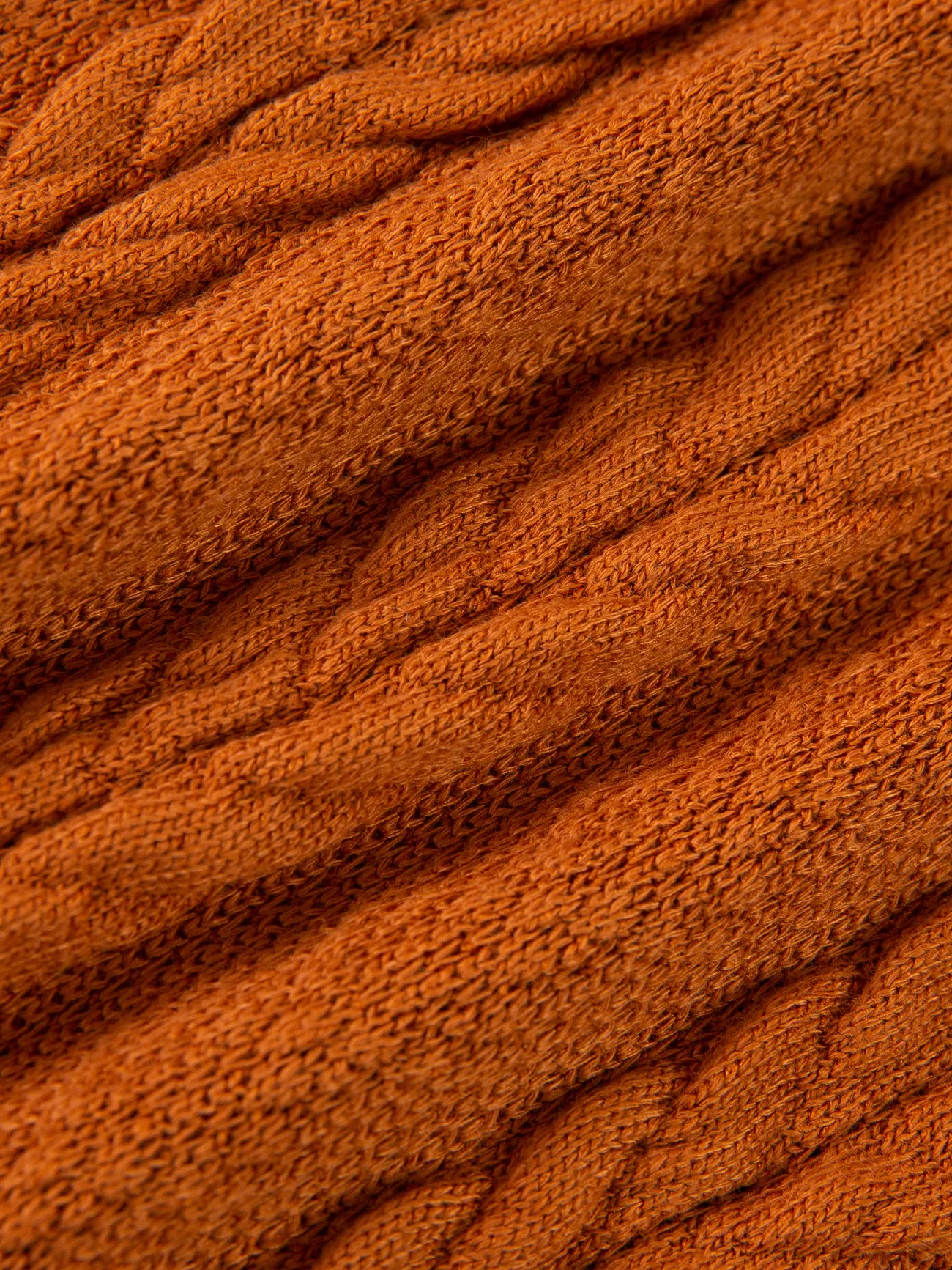 braun - Baby Junge / Mädchen Solid Cable Knit Langarm Jumpsuit - image 8