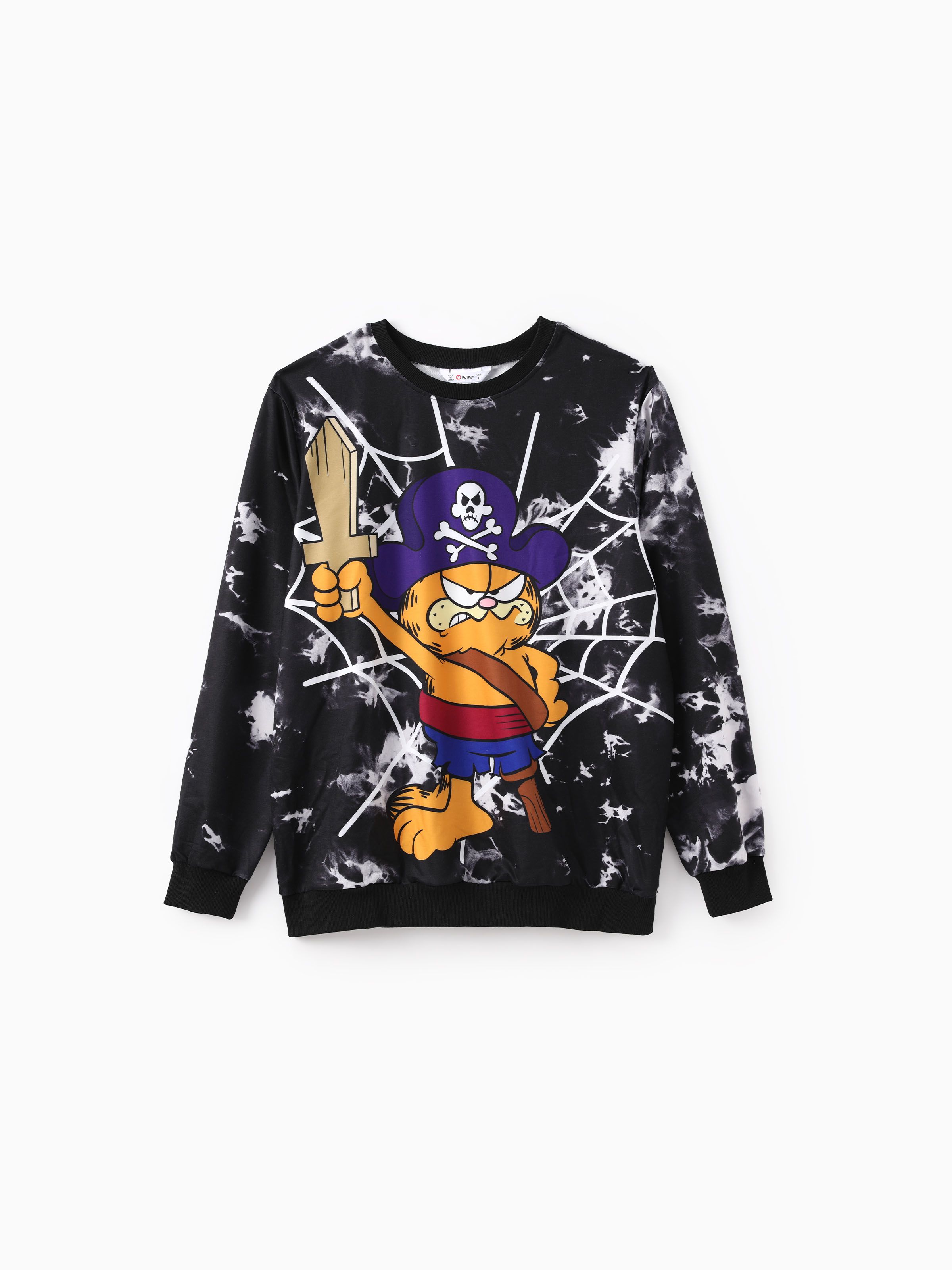 

Garfield Family Matching Halloween Pirate Spider Web Tye-die Sweatshirt/Jumpsuit