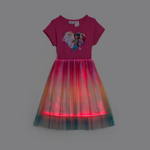 Go-Glow Disney Princess Illuminating Multicolored Gradient Dress with Light Up Layered Tulle Skirt Including Controller (Built-In Battery)
 Roseo big image 2