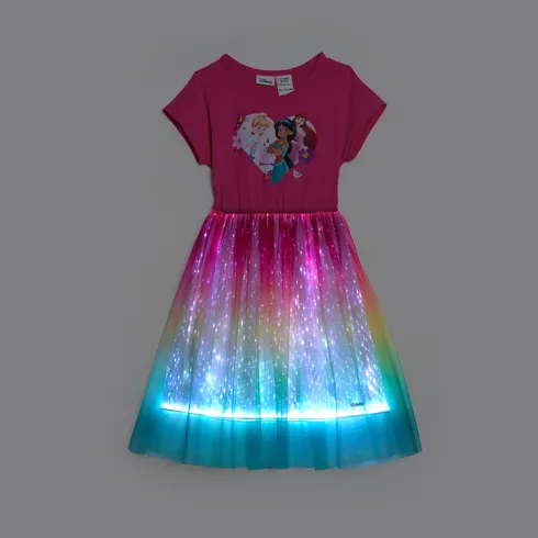 Go-Glow Disney Princess Illuminating Multicolored Gradient Dress with Light Up Layered Tulle Skirt Including Controller (Built-In Battery)
 Roseo big image 11