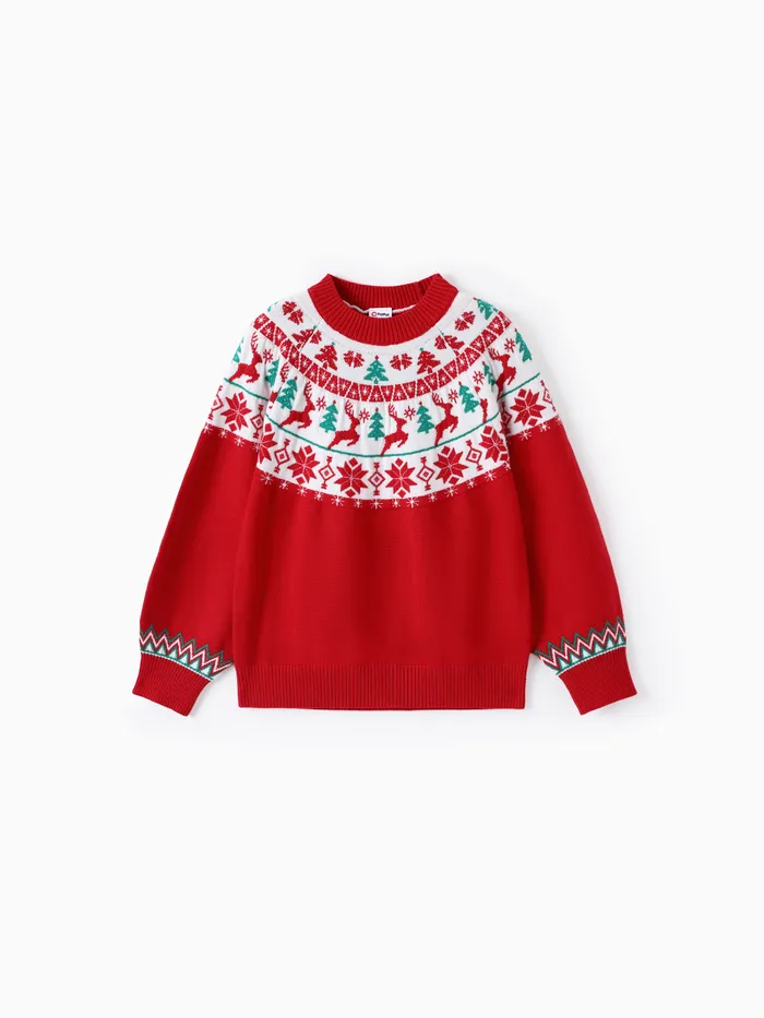 Weihnachten Kind Junge/Mädchen Fair Insel Print Pullover