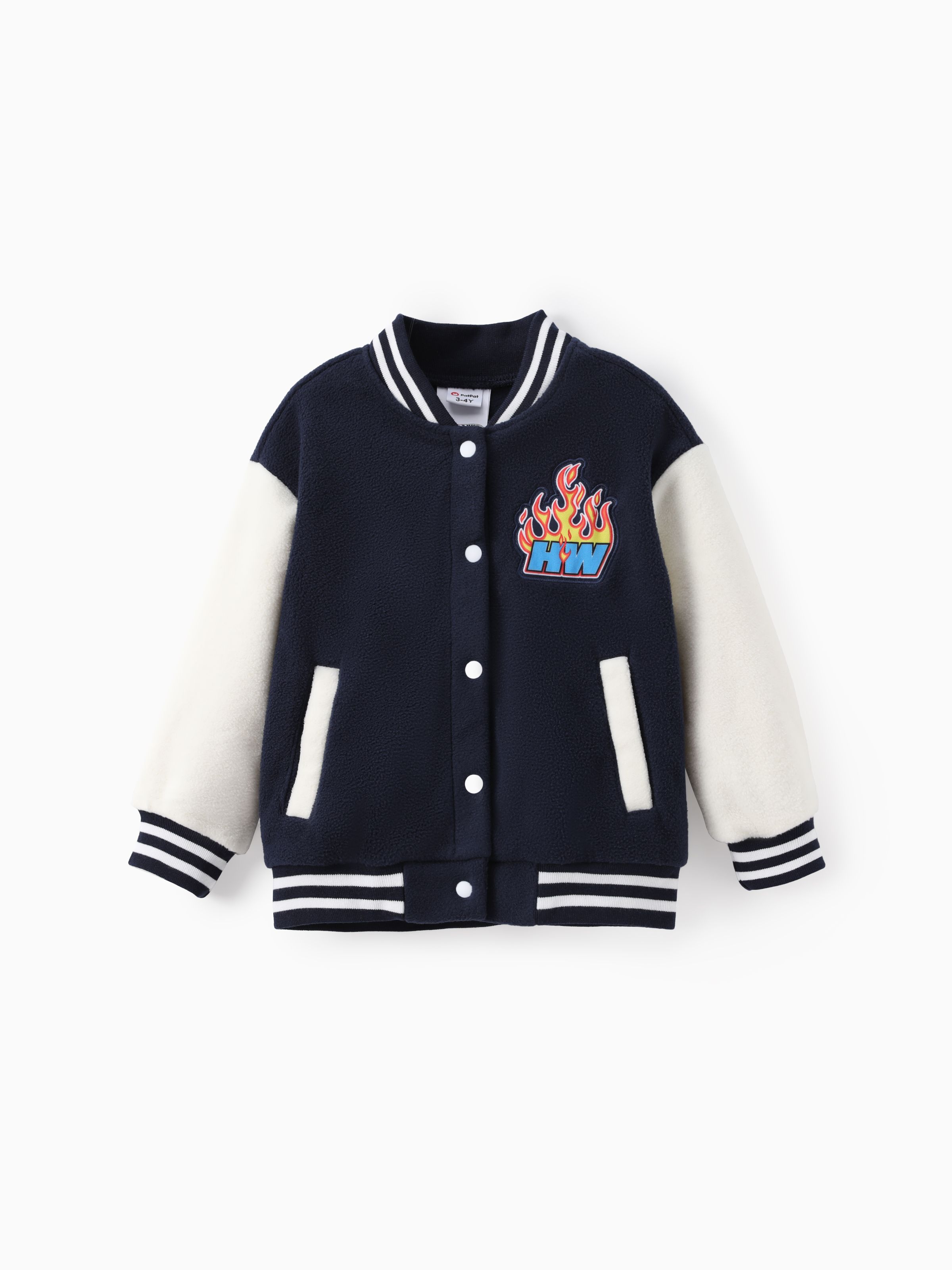 

Hot Wheels Toddler/Kid Boy 1pc Varsity Bomber Jacket