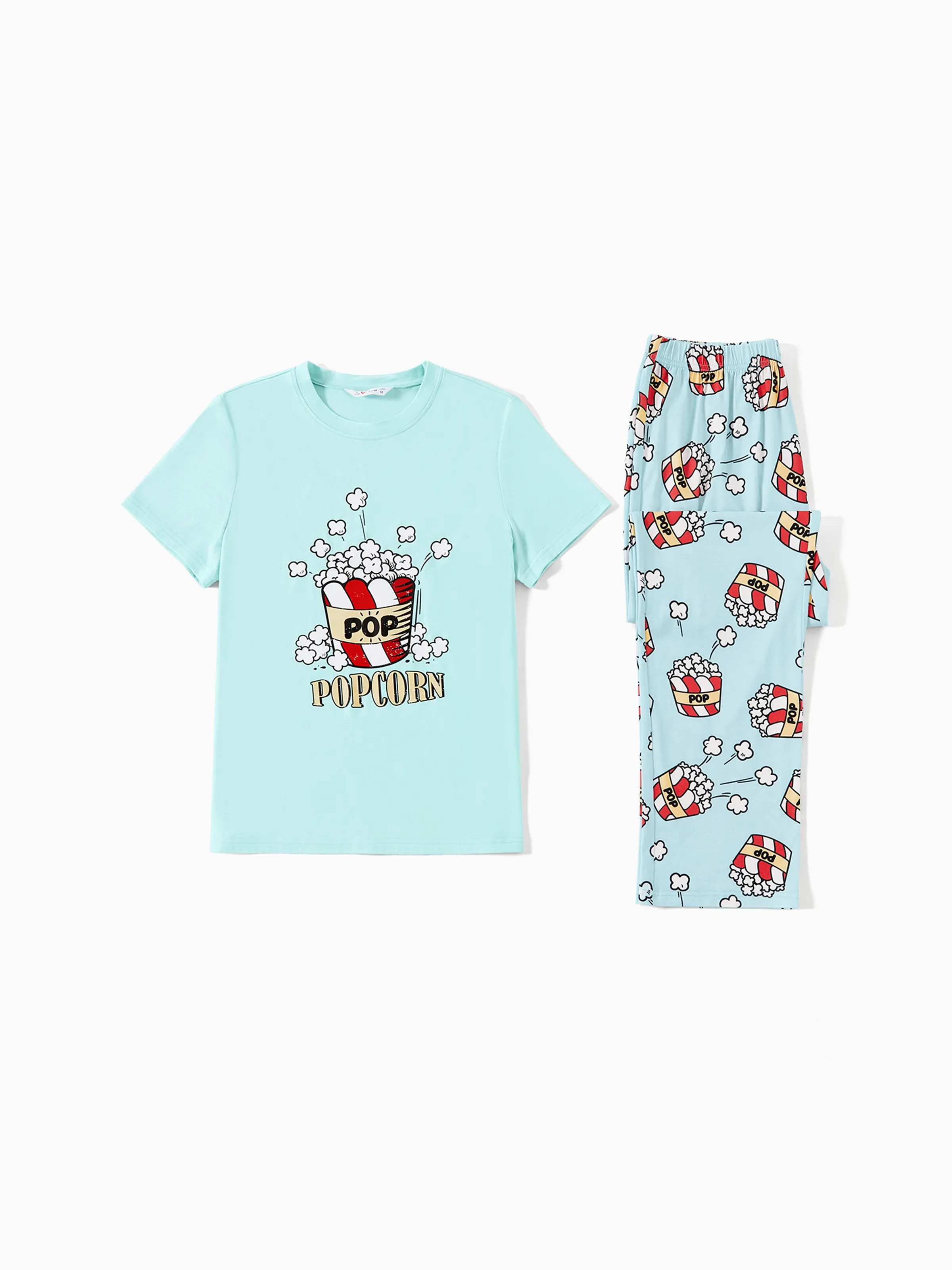 

Christmas Family Matching Popcorn Print Short-sleeve Cotton Pajamas Sets