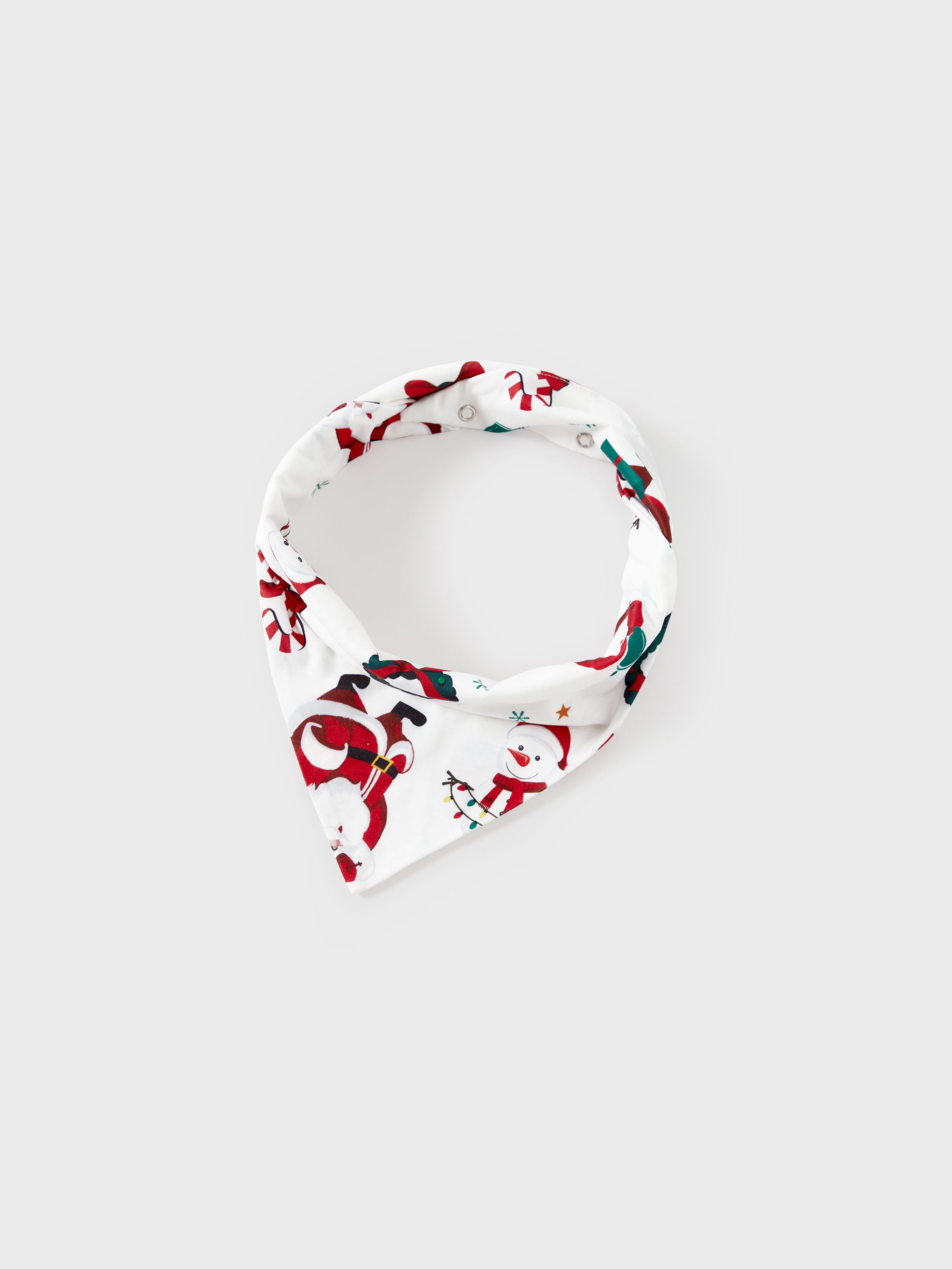 

Christmas Family Matching Santa & Wreaths Print Long-sleeve Pajamas Sets(Flame resistant)