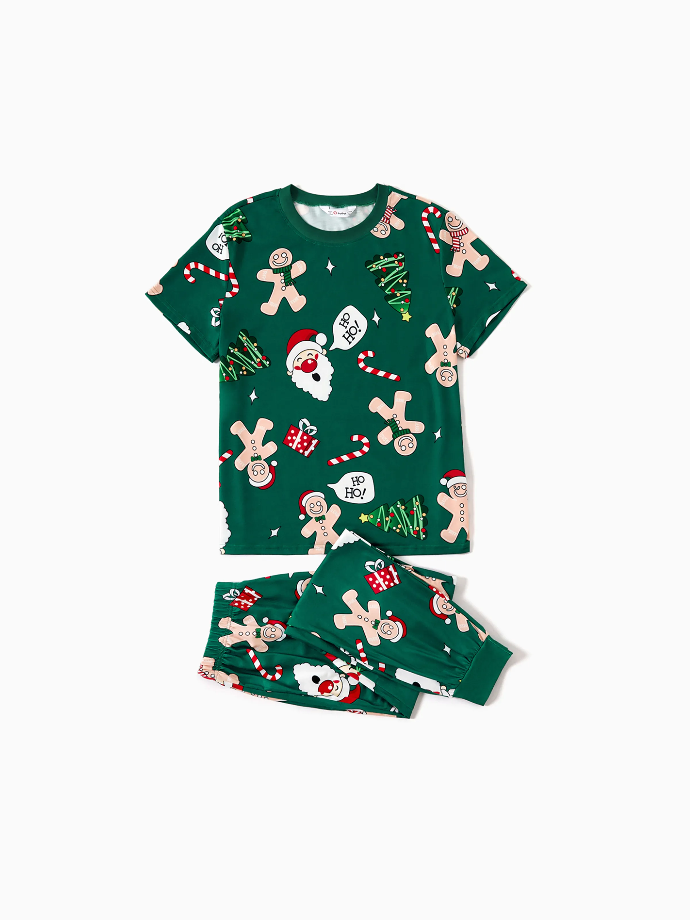 

Christmas Family Matching Theme Print Short-sleeve Pajamas Sets(Flame resistant)