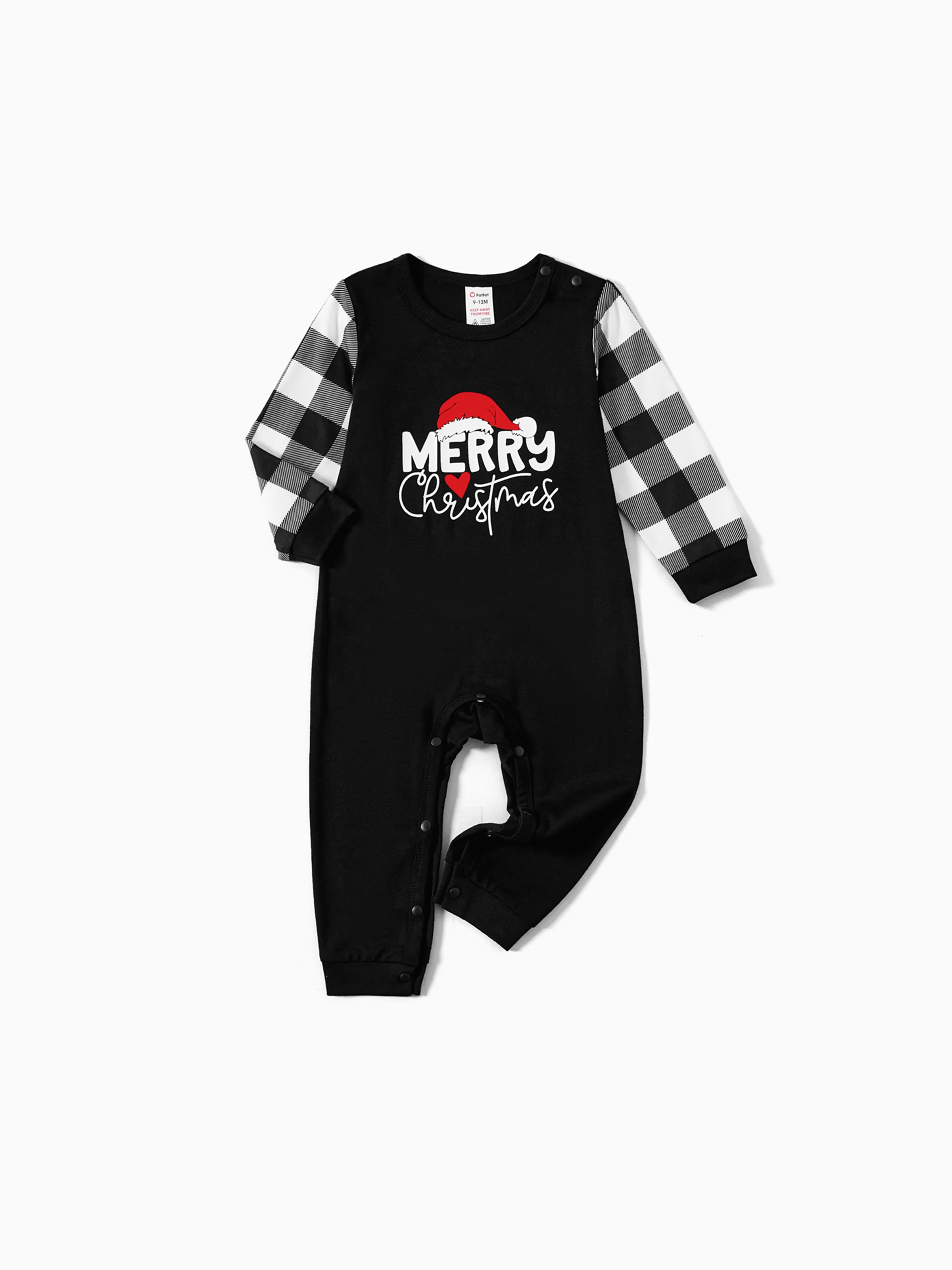

Christmas Family Matching Glow In The Dark Letters Print Long-sleeve Pajamas Sets