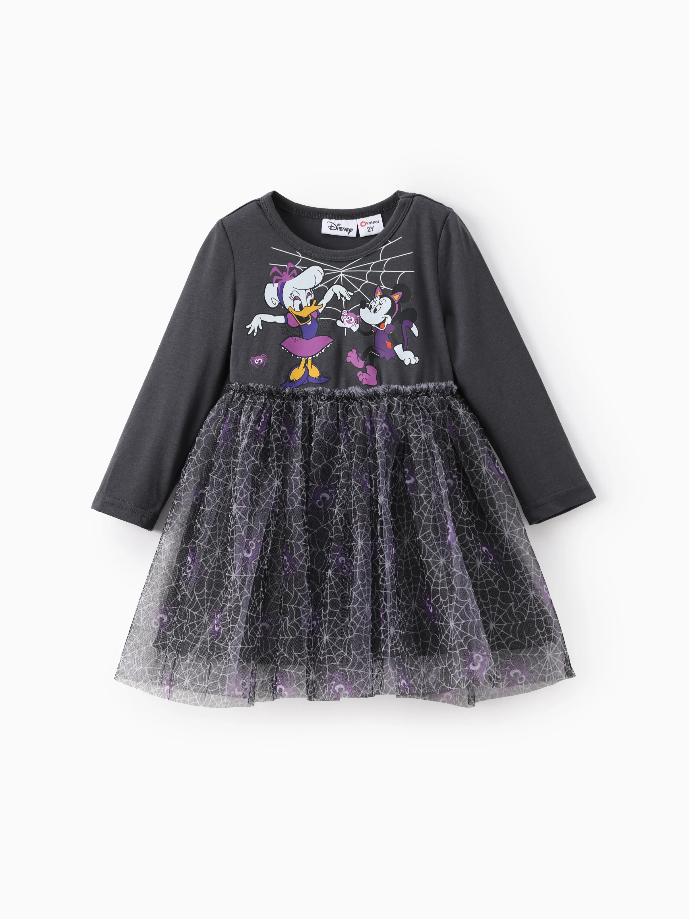 

Disney Mickey and Friends 1pc Minnie Halloween Spider Tulle Dress