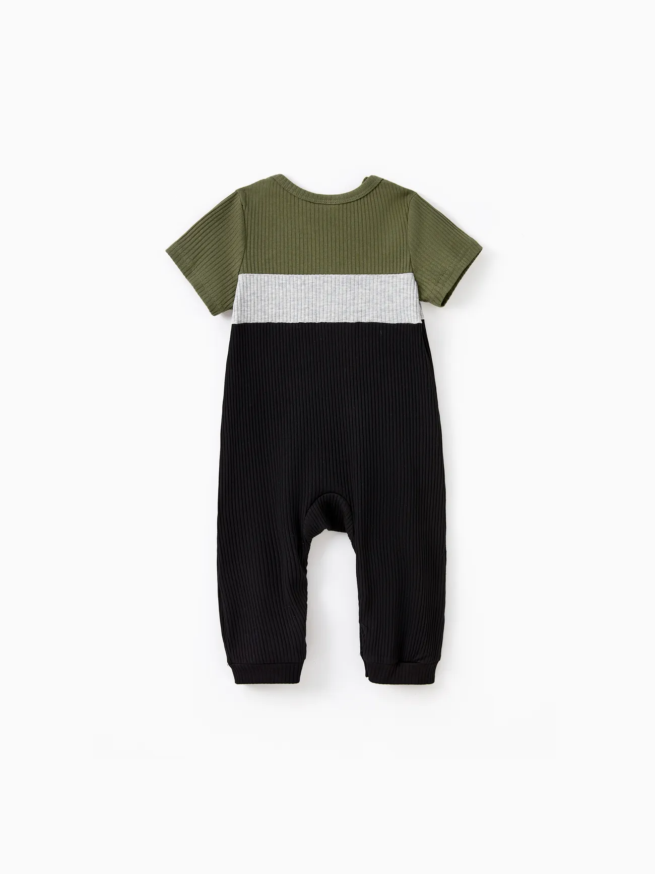 Baby Girl - Family Matching Sets Ribbed Three-Color Block Short Sleeves Tee or Bodycon Dress - MultiColour - image 13