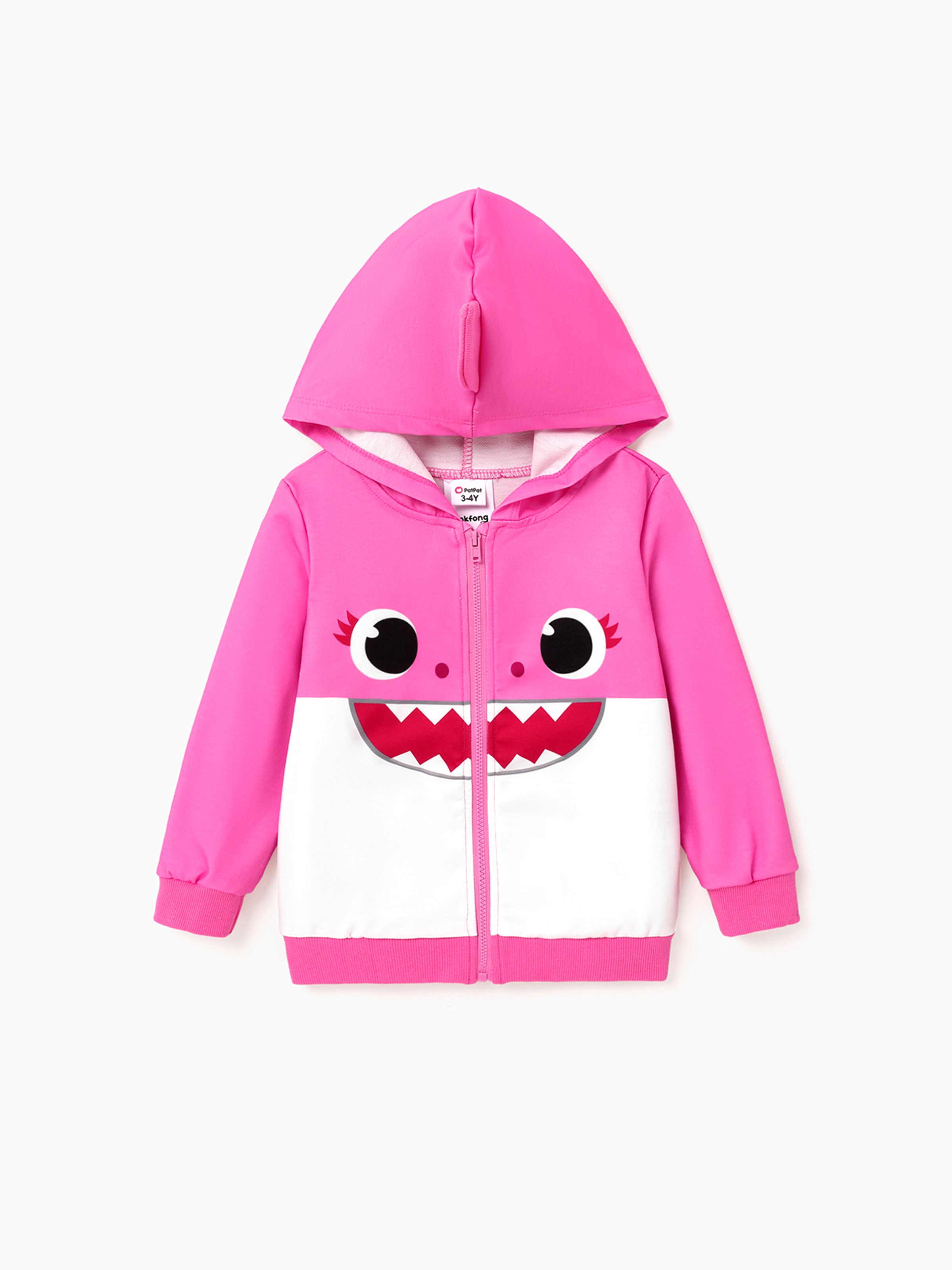 

Baby Shark Toddler Girl/Boy Naia™ Character Print Long-sleeve Zip Up Hoodie