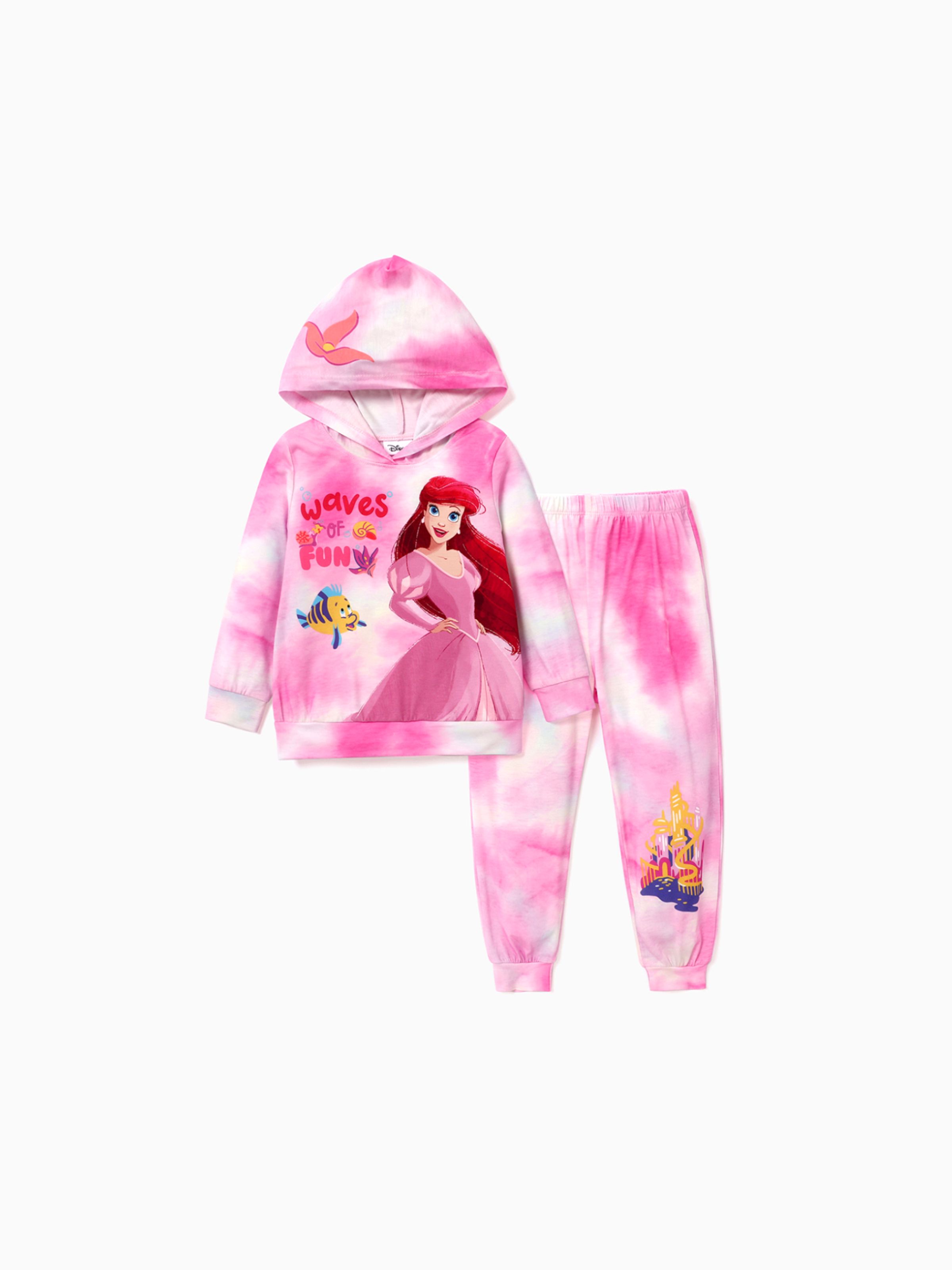 

Disney Princess Toddler/Kids Girl 2pcs Character Print Long-sleeve Top and Pants Set