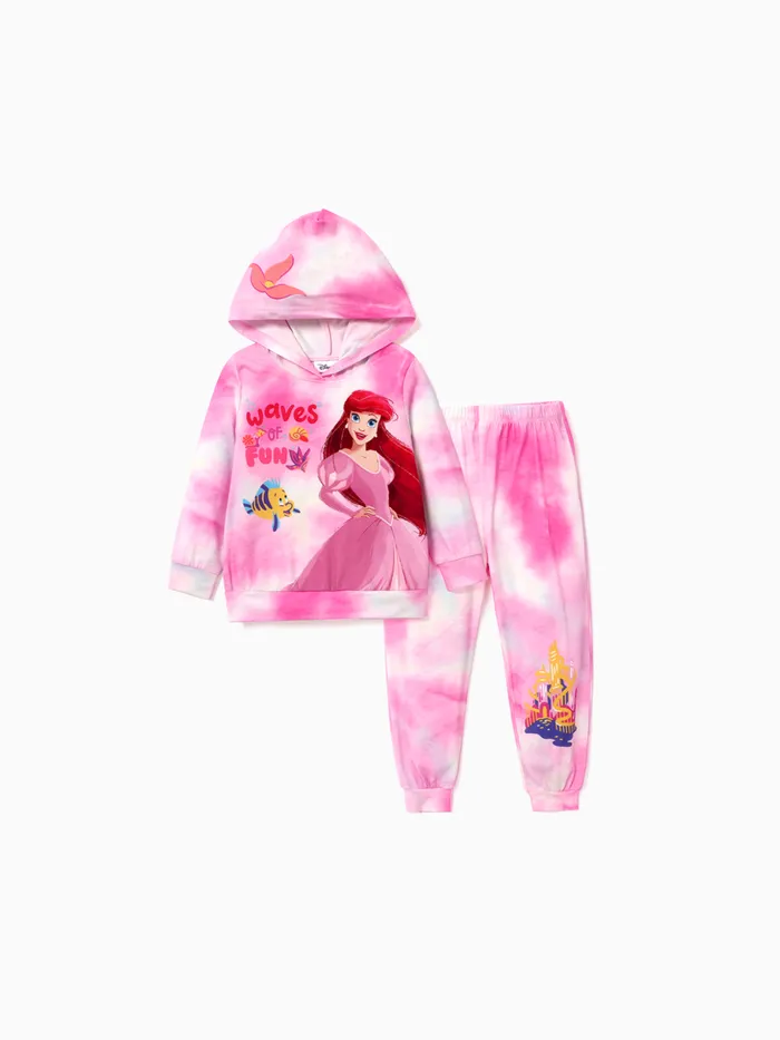 Disney Princess Toddler/Kids Girl 2pcs Character Print Long-sleeve Top and Pants Set