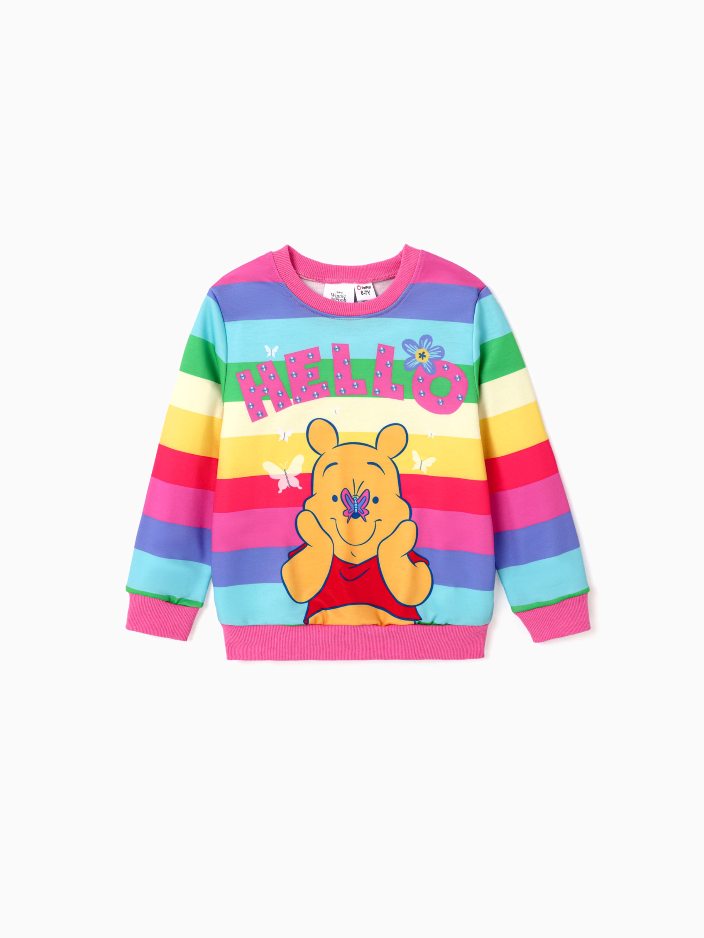 

Disney Winnie the Pooh Kid Girl Character Print Long-sleeve Sweatshirt