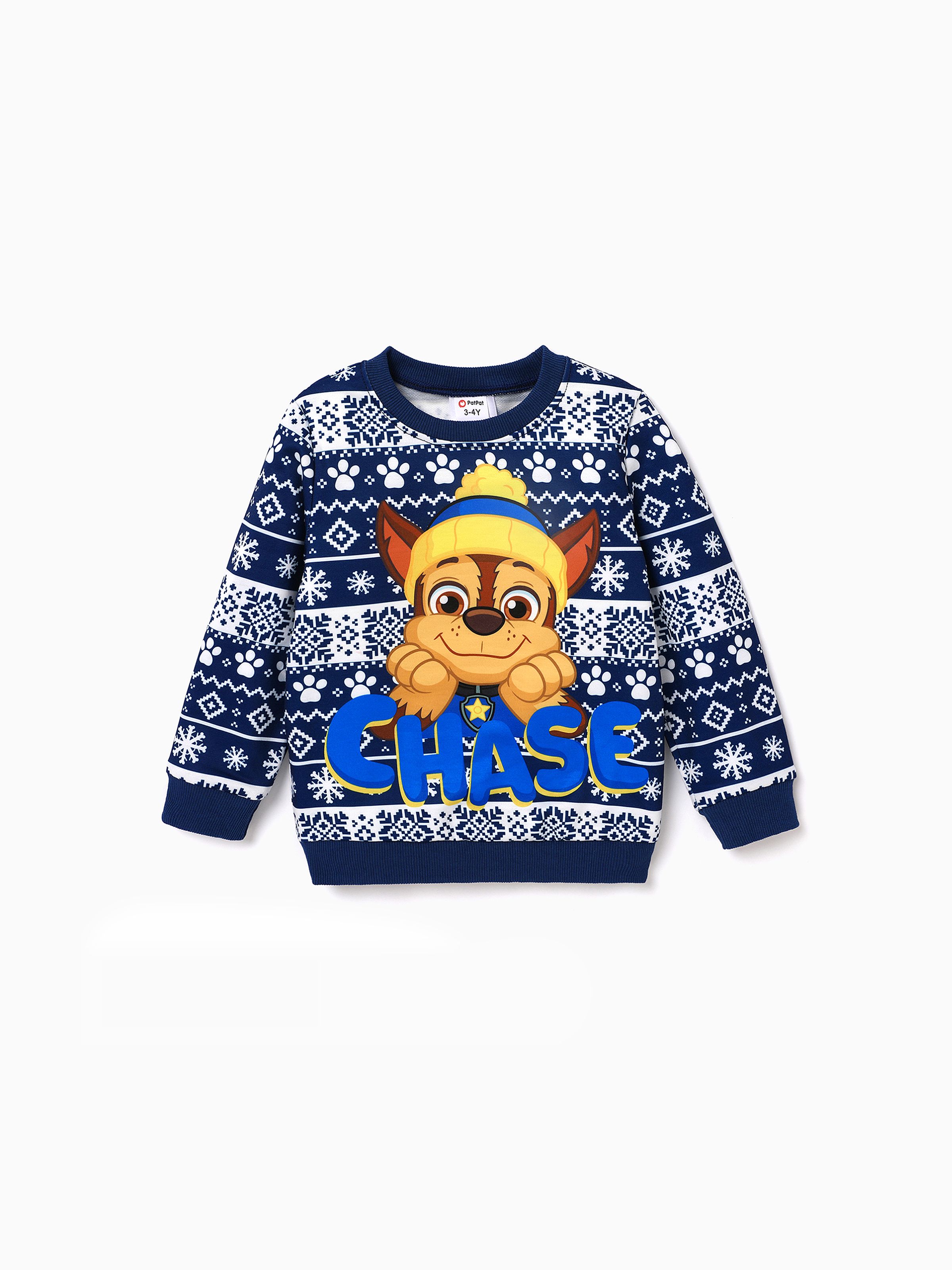 

PAW Patrol Toddler Girl/Boy Christmas Skye Chase Snowflake Print Sweatshirt