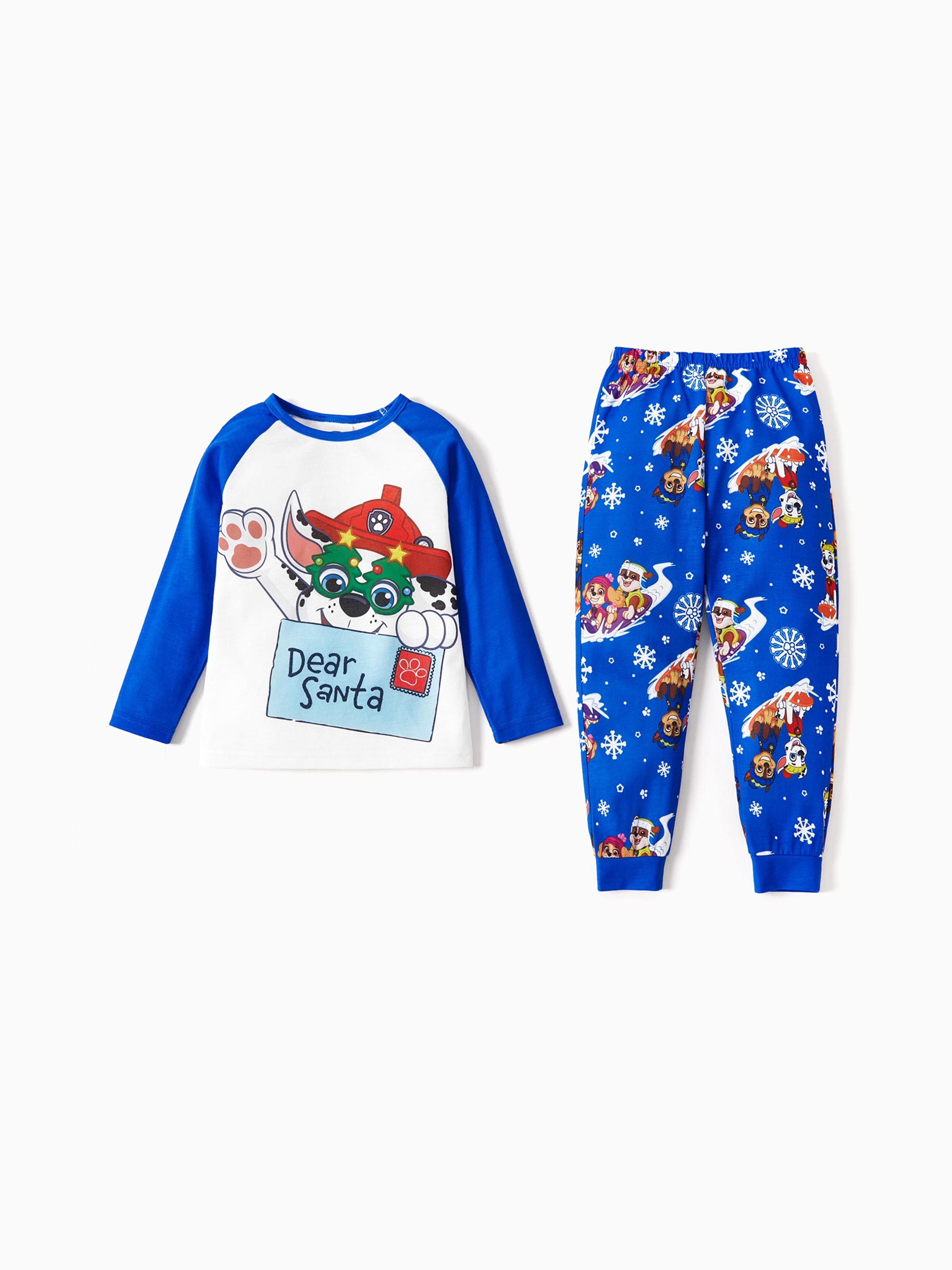 

PAW Patrol Chase Marshall Skye Big Graphic Christmas Family Matching Pajamas Sets(Flame Resistant)