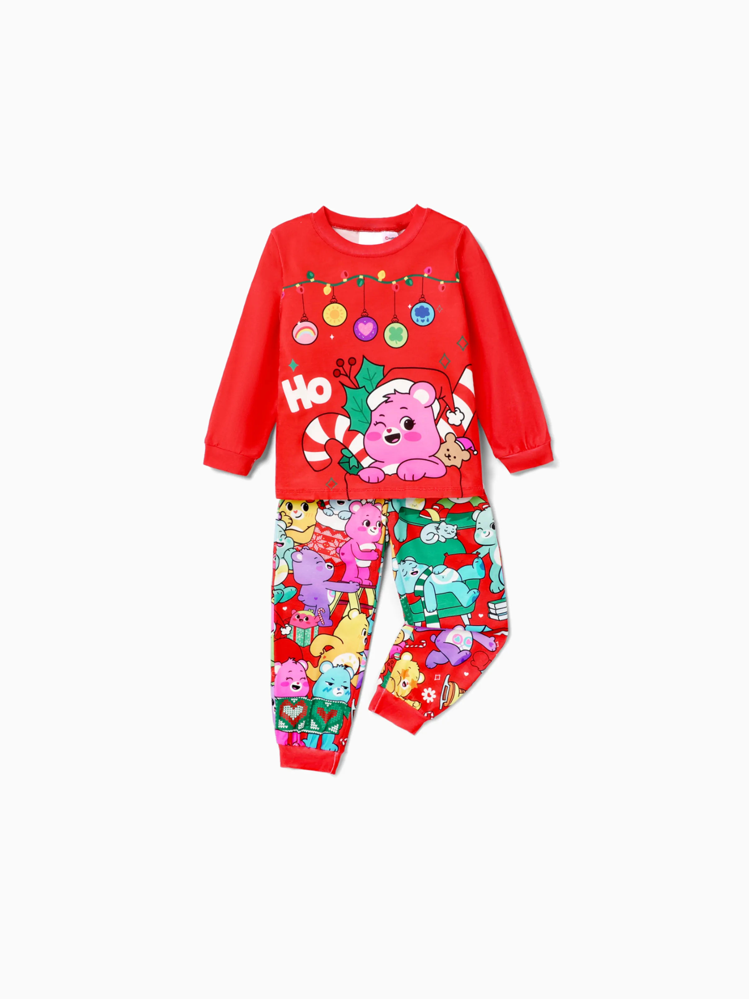 

Care Bears Christmas Family Matching Character Xmas Tree Print Long-sleeve Pajamas Sets (Flame Resistant)