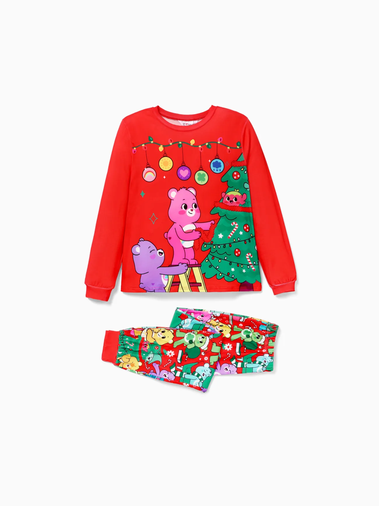 

Care Bears Christmas Family Matching Character Xmas Tree Print Long-sleeve Pajamas Sets (Flame Resistant)