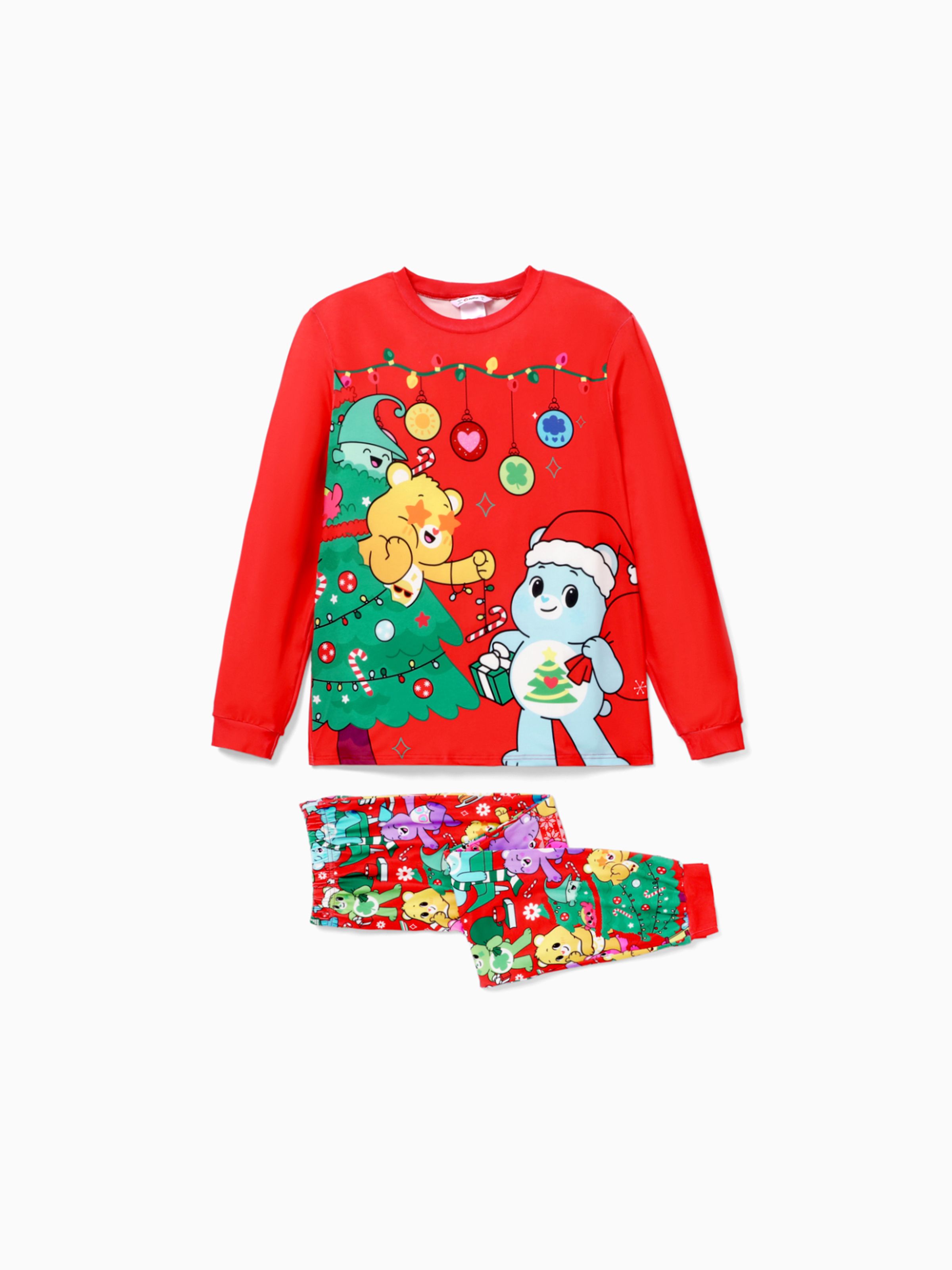 

Care Bears Christmas Family Matching Character Xmas Tree Print Long-sleeve Pajamas Sets (Flame Resistant)