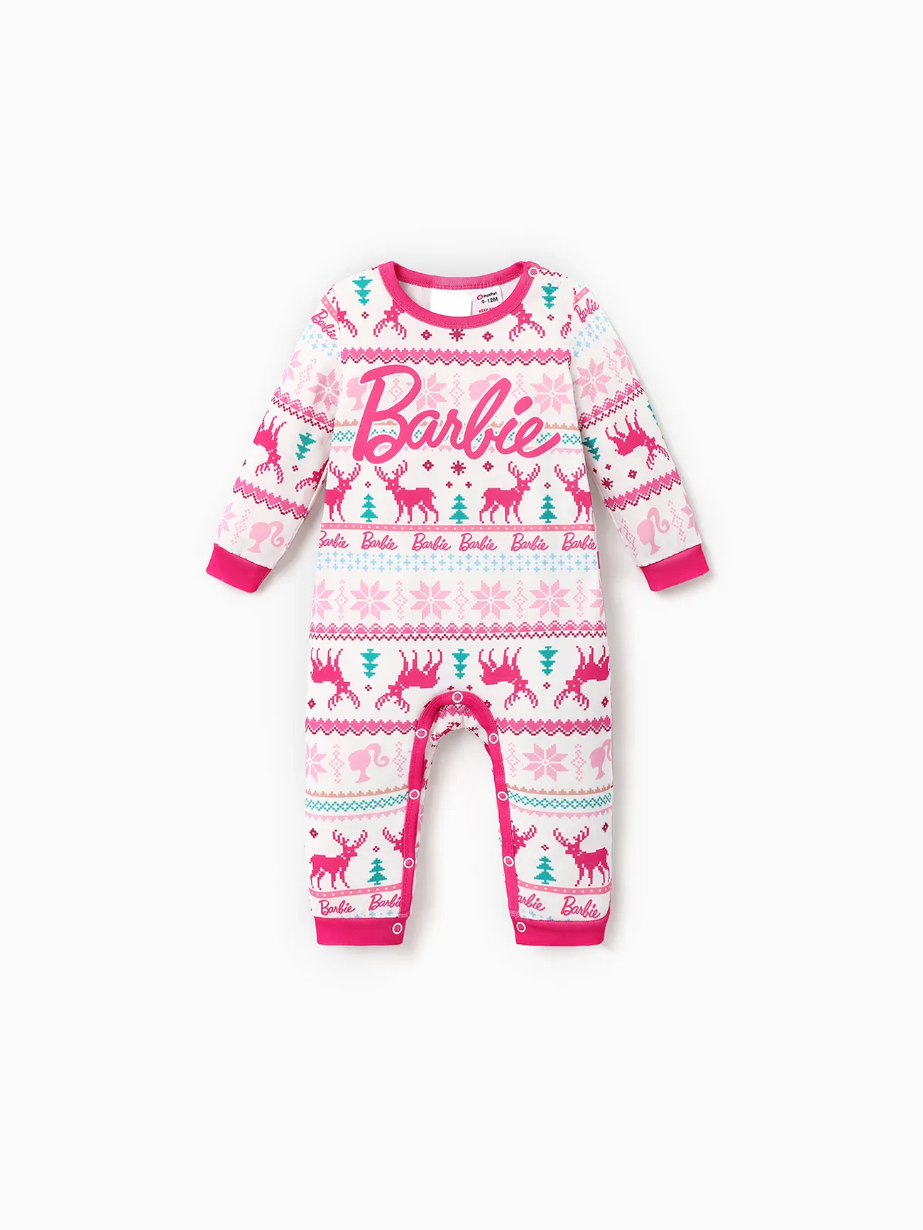 

Barbie Christmas Mommy and Me Snowflake Deer Pattern Print Pajamas Sets (Flame Resistant)