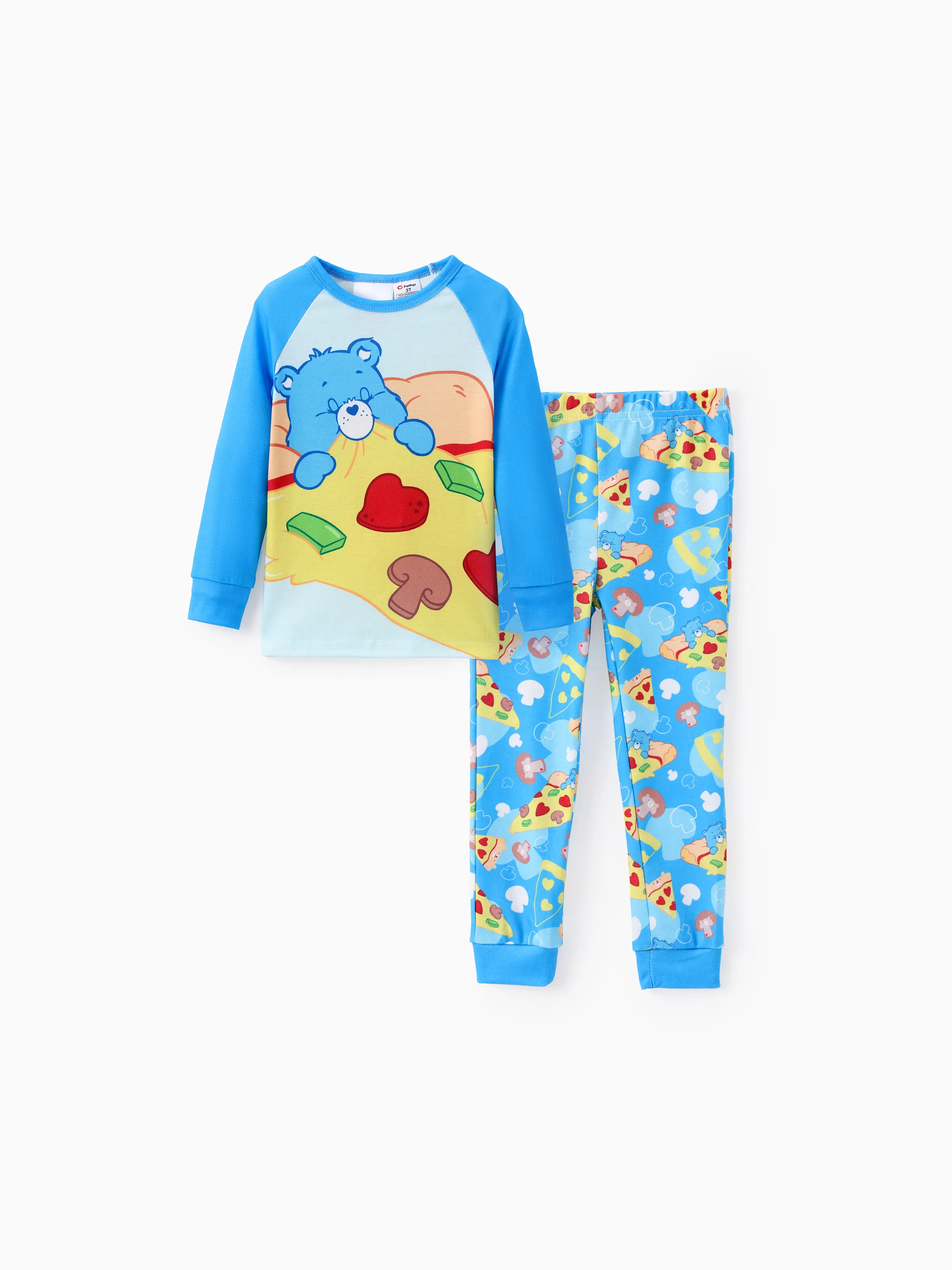 Care Bear Kleinkind Junge/Mädchen 2pcs Charakter Fun Allover Bedruckt Skinny Pyjamas Set