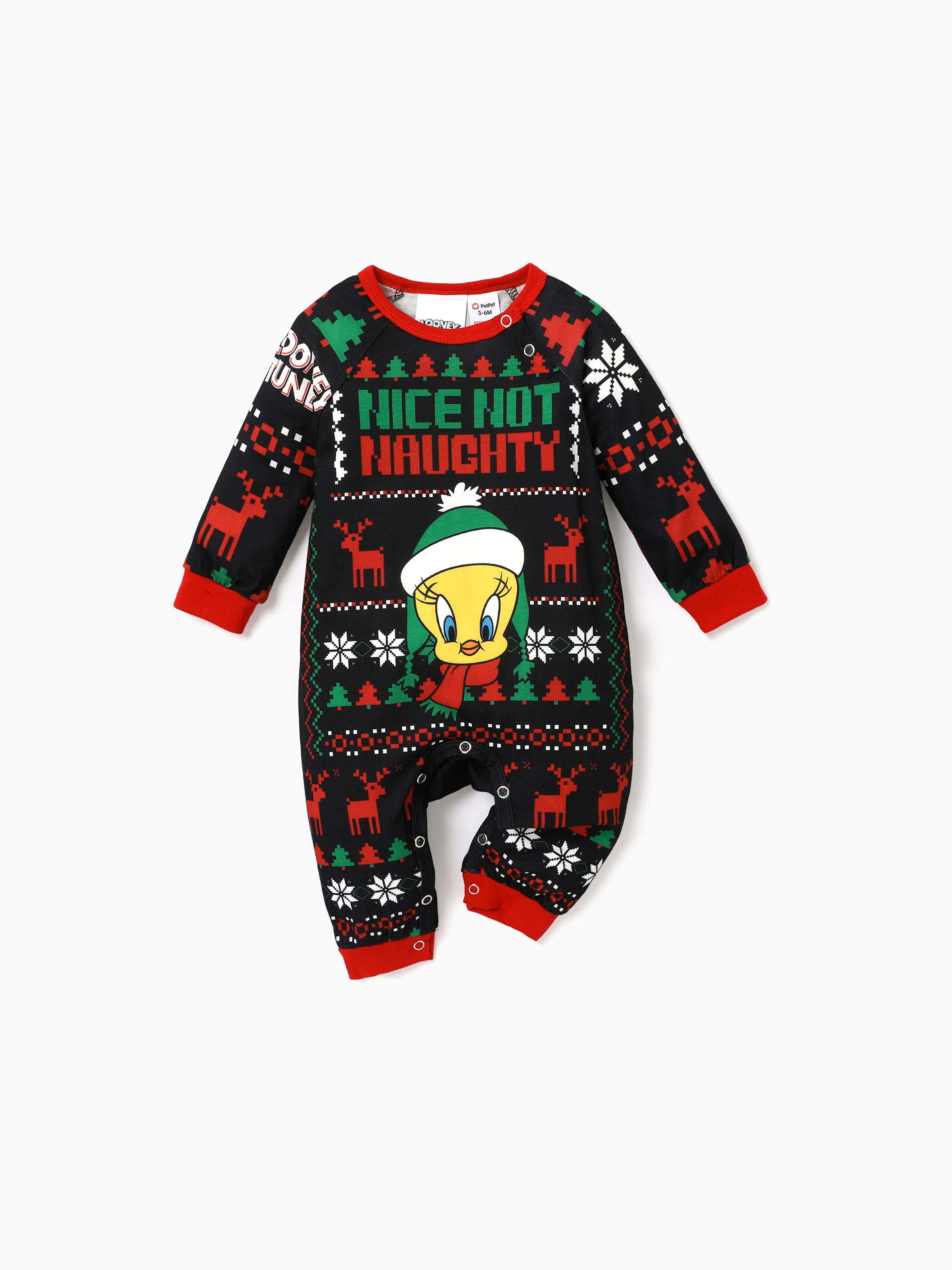 

Christmas Family Pajamas Set - Polyester Spandex Blend - 1 Set - Unisex Childlike Christmas Pattern