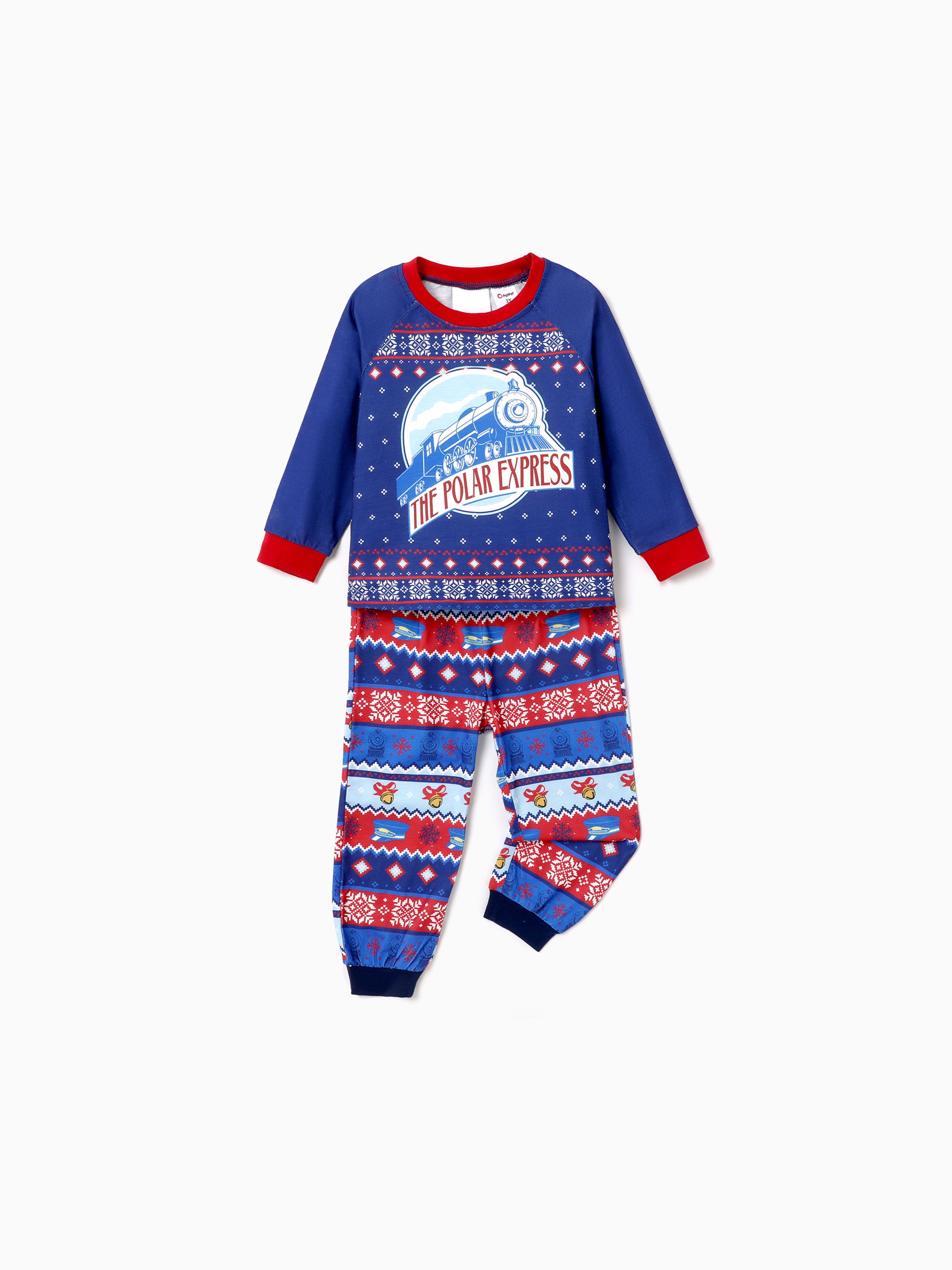 

The Polar Express Christmas Family Matching Big Graphic Allover Pajamas (Flame Resistant)