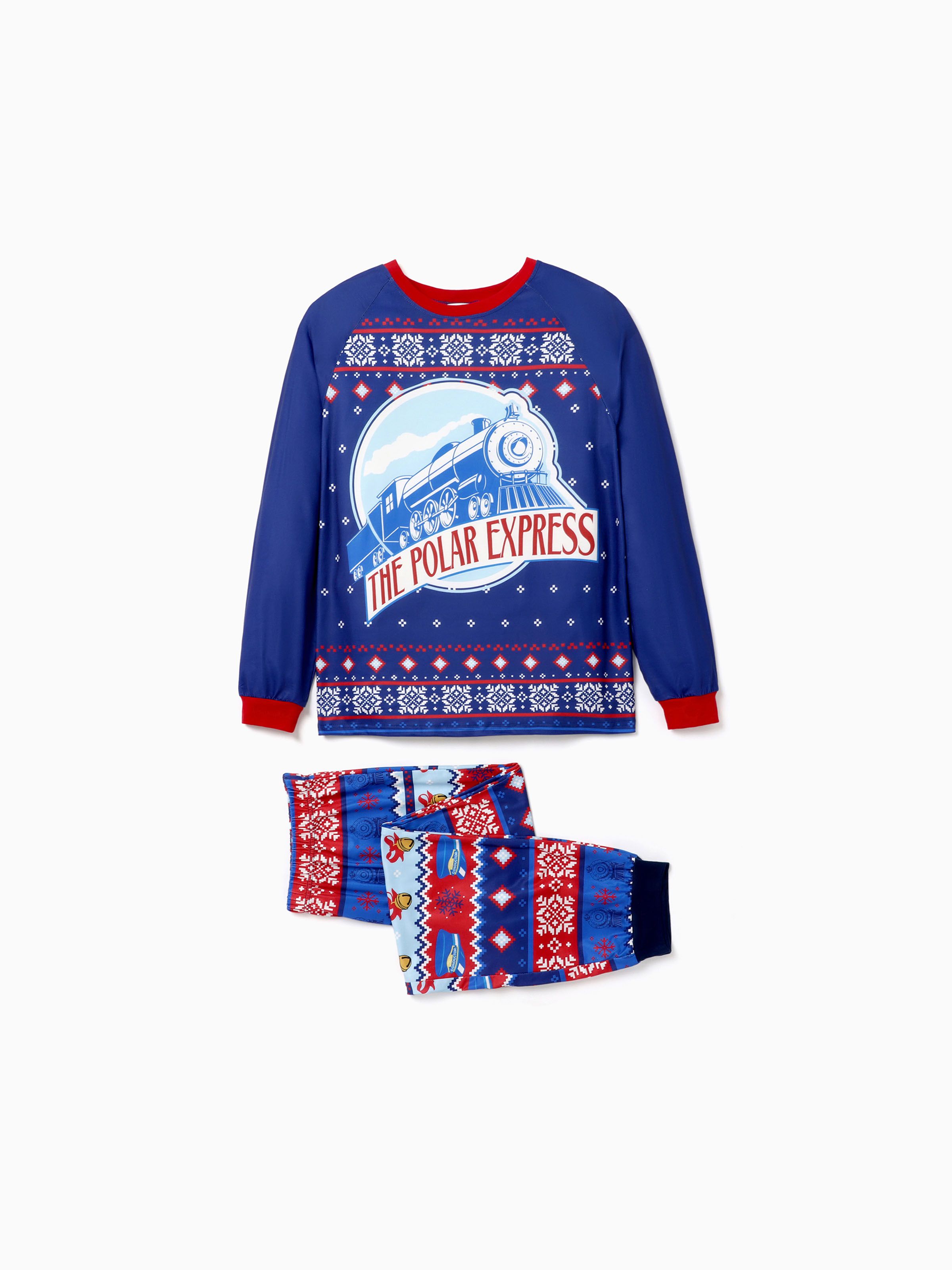 

The Polar Express Christmas Family Matching Big Graphic Allover Pajamas (Flame Resistant)