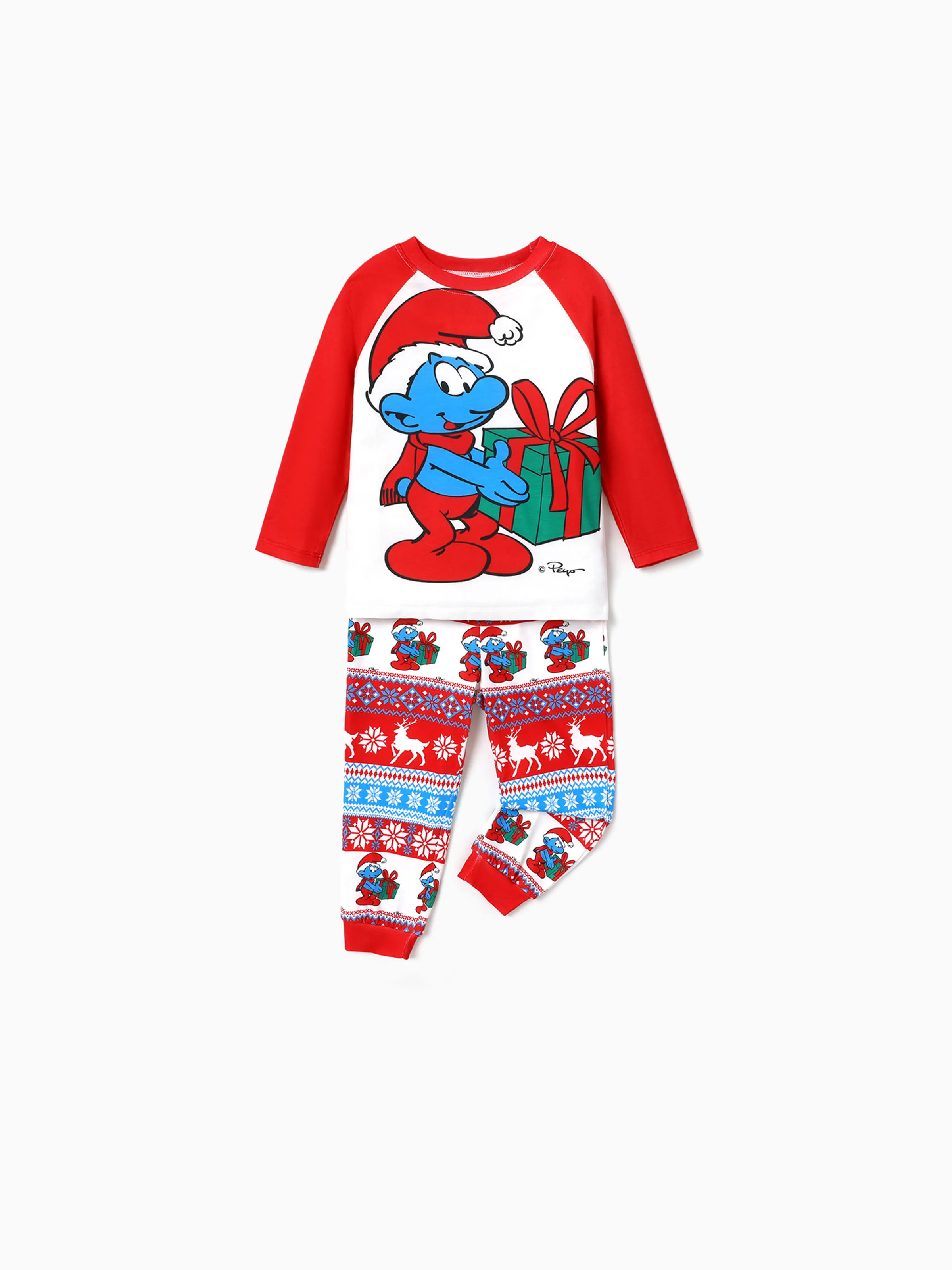 

The Smurfs Family Matching Graphic Long-sleeve Pajamas(Flame Resistant)