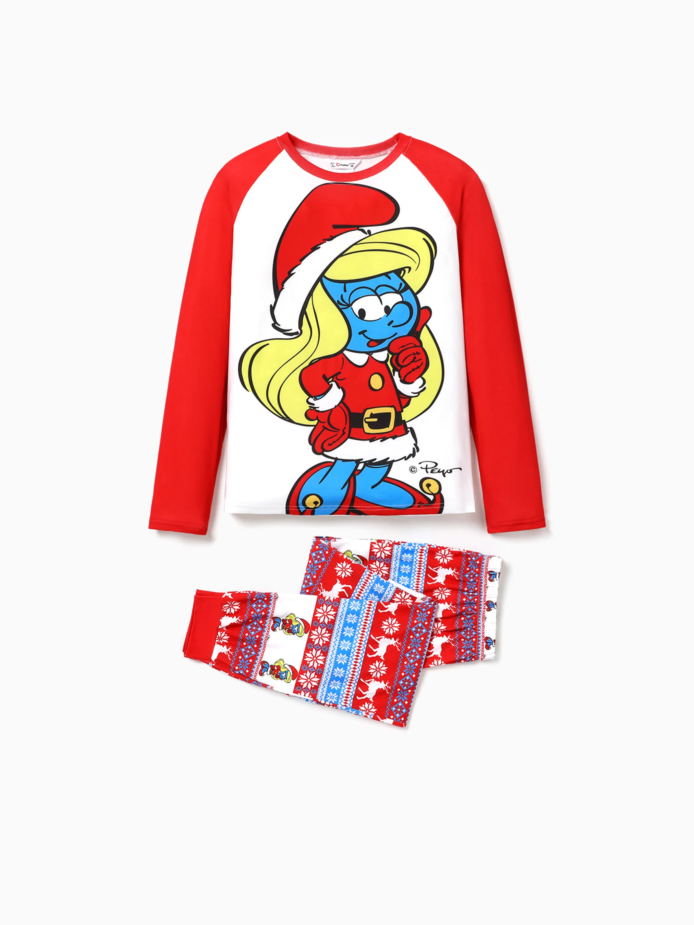 

The Smurfs Family Matching Graphic Long-sleeve Pajamas(Flame Resistant)