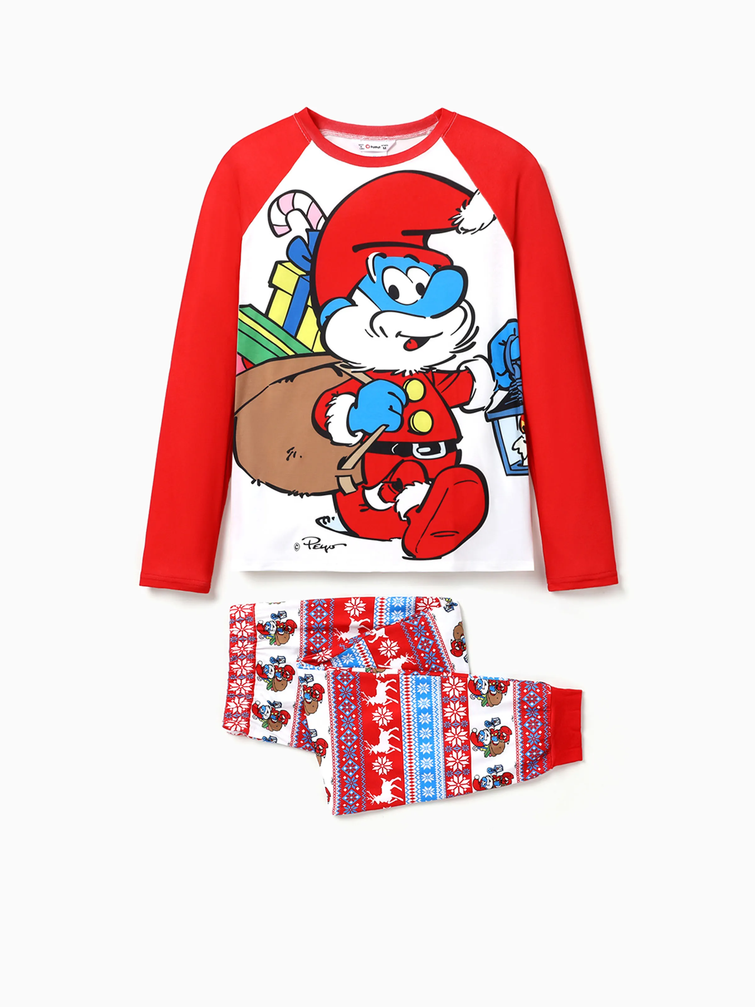 

The Smurfs Family Matching Graphic Long-sleeve Pajamas(Flame Resistant)