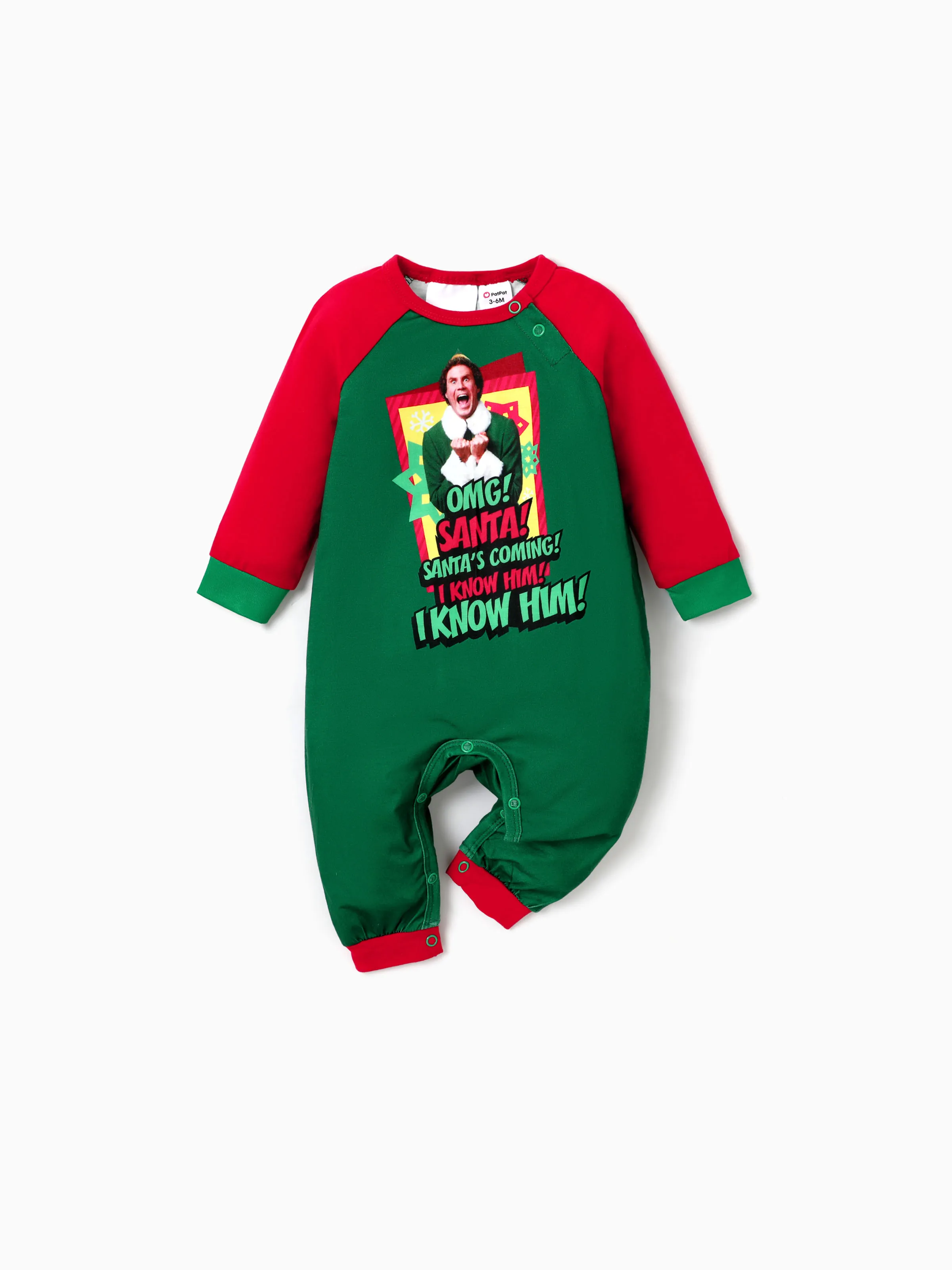 

ELF Family Matching Christmas Character Print Pajamas Sets (Flame Resistant)