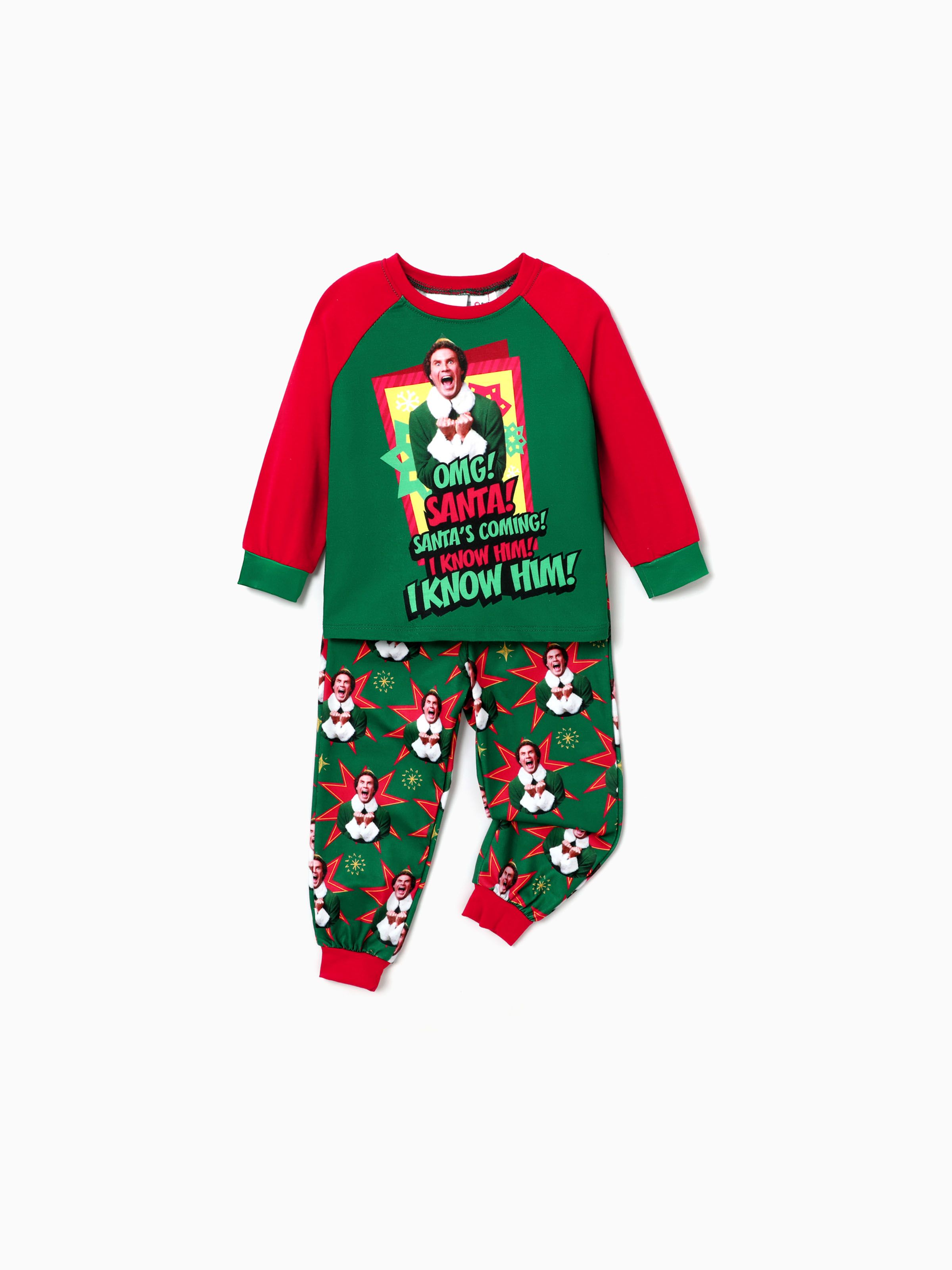 

ELF Family Matching Christmas Character Print Pajamas Sets (Flame Resistant)