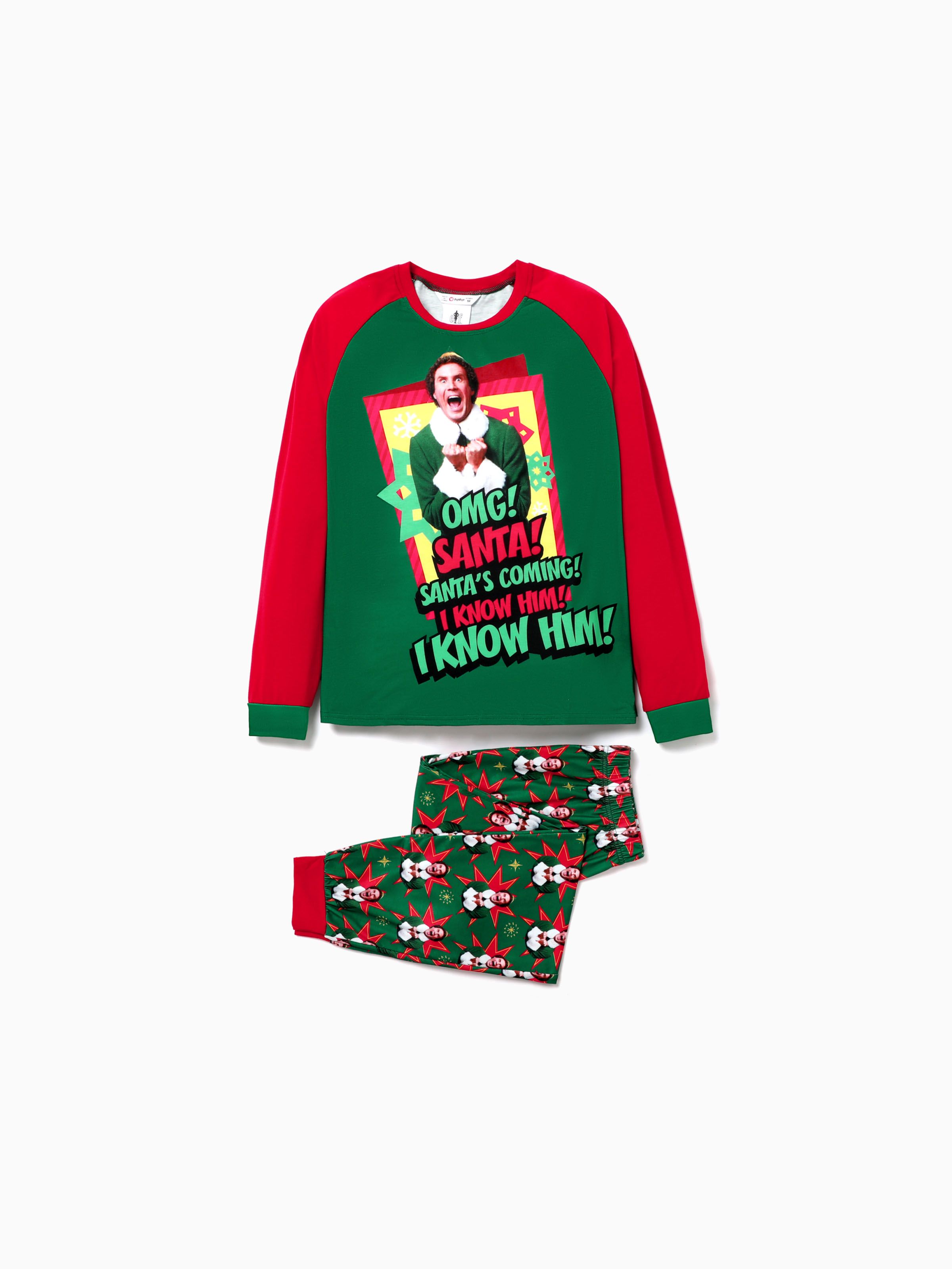 

ELF Family Matching Christmas Character Print Pajamas Sets (Flame Resistant)