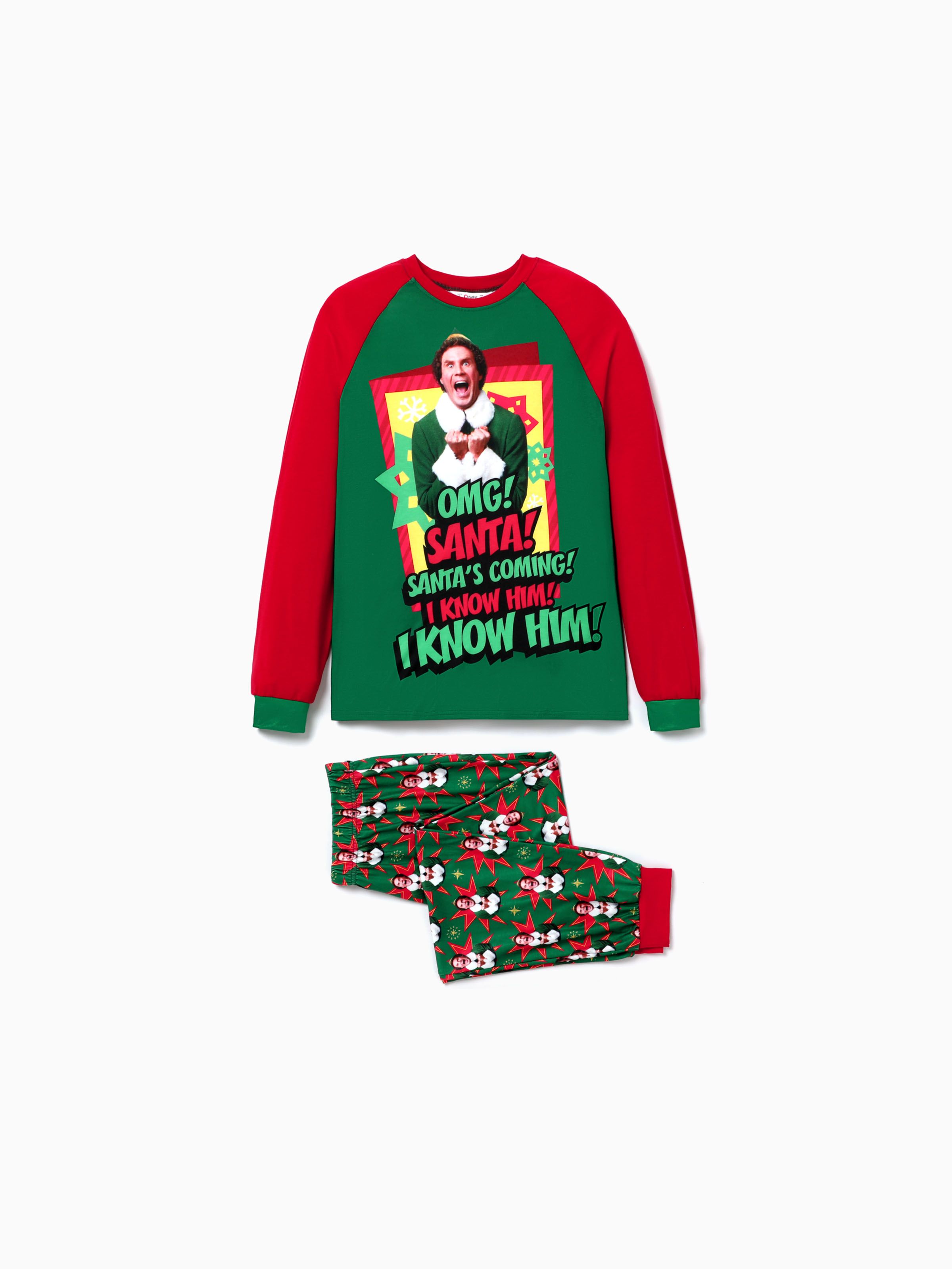 

ELF Family Matching Christmas Character Print Pajamas Sets (Flame Resistant)