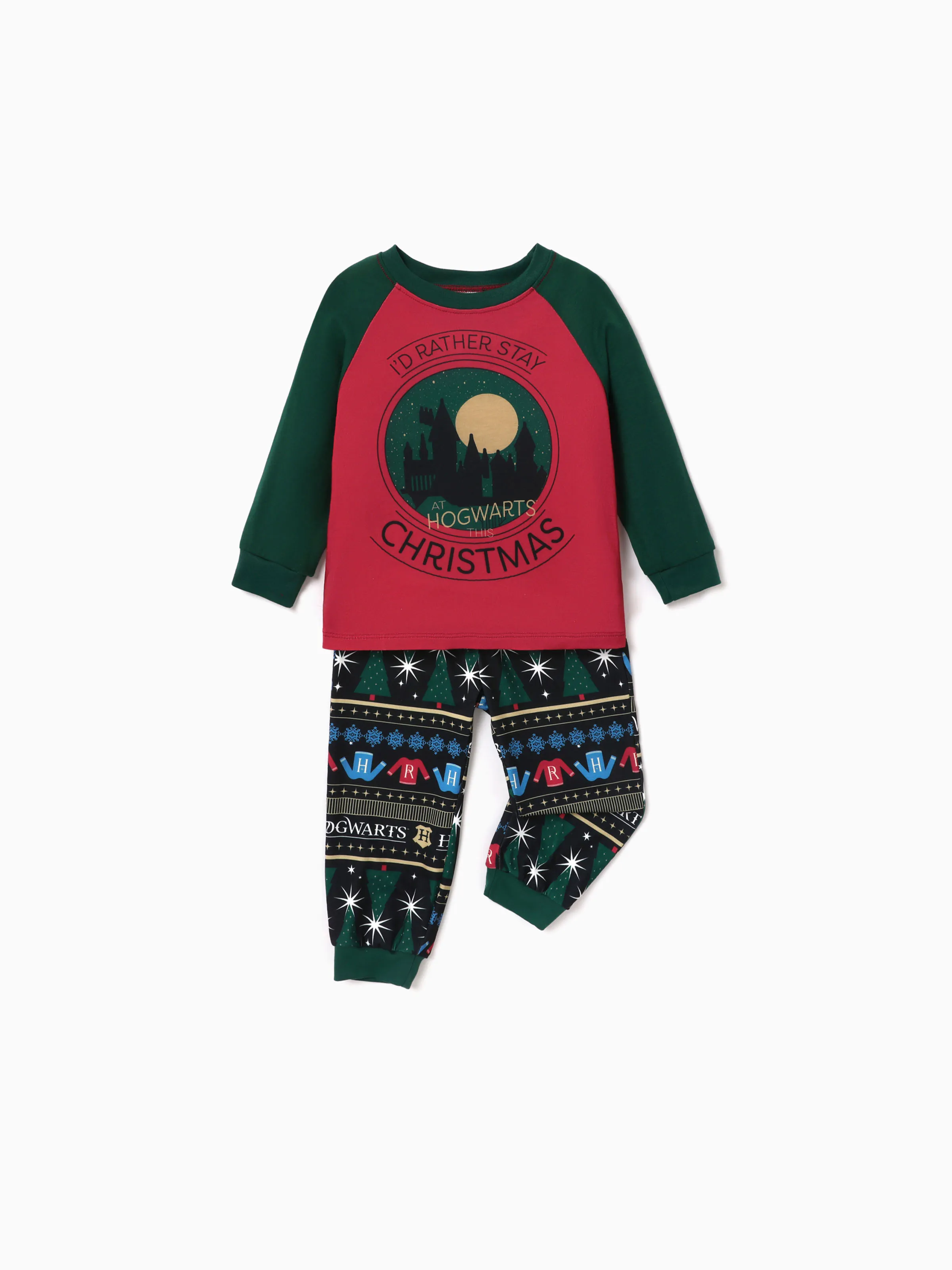 

Harry Potter Pajamas - Family Christmas PJs Sets (Green Raglan Sleeve)