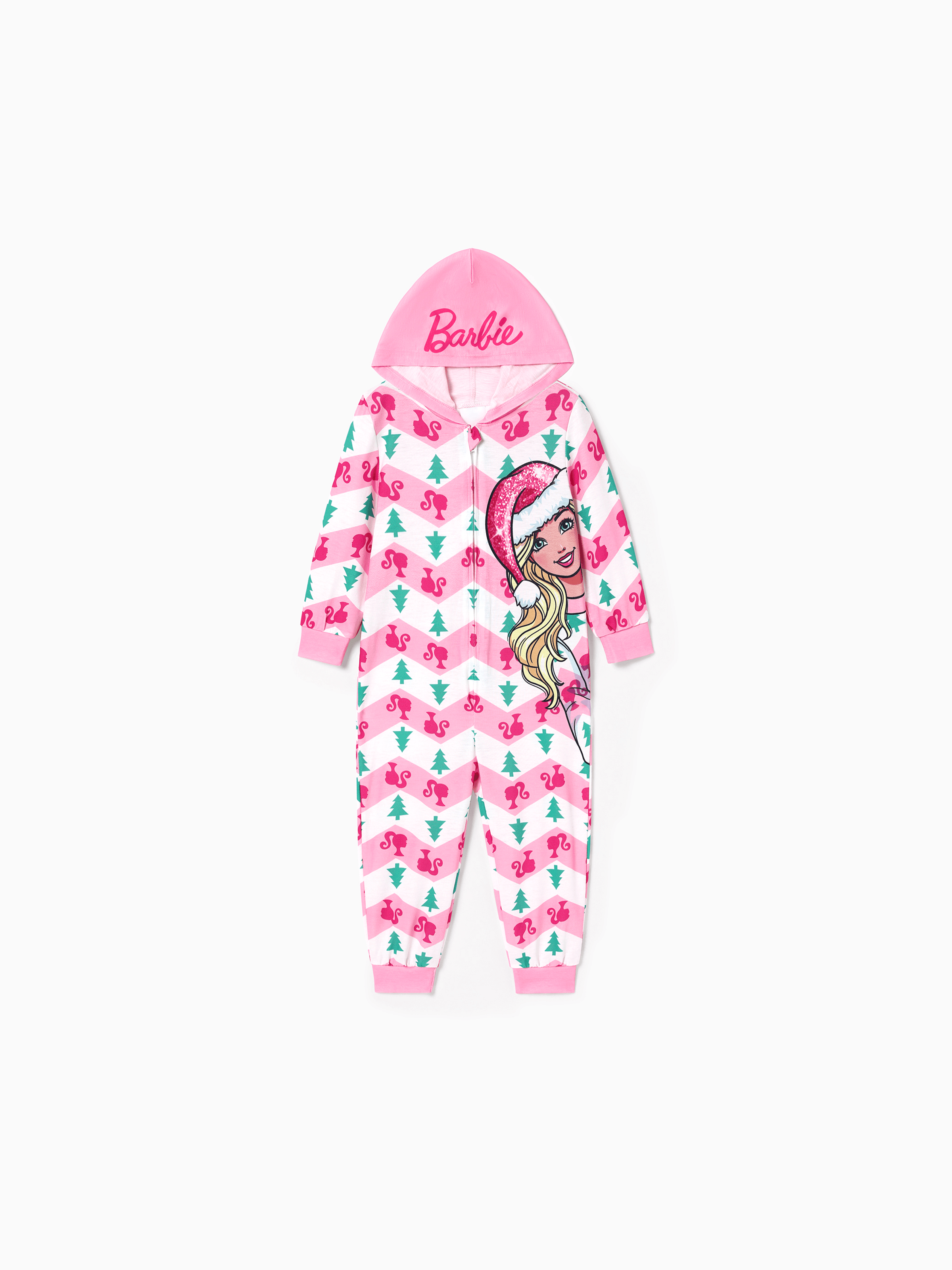 

Barbie Christmas Mommy and Me Character Print Long-sleeve Onesies Pajamas (Flame Resistant)