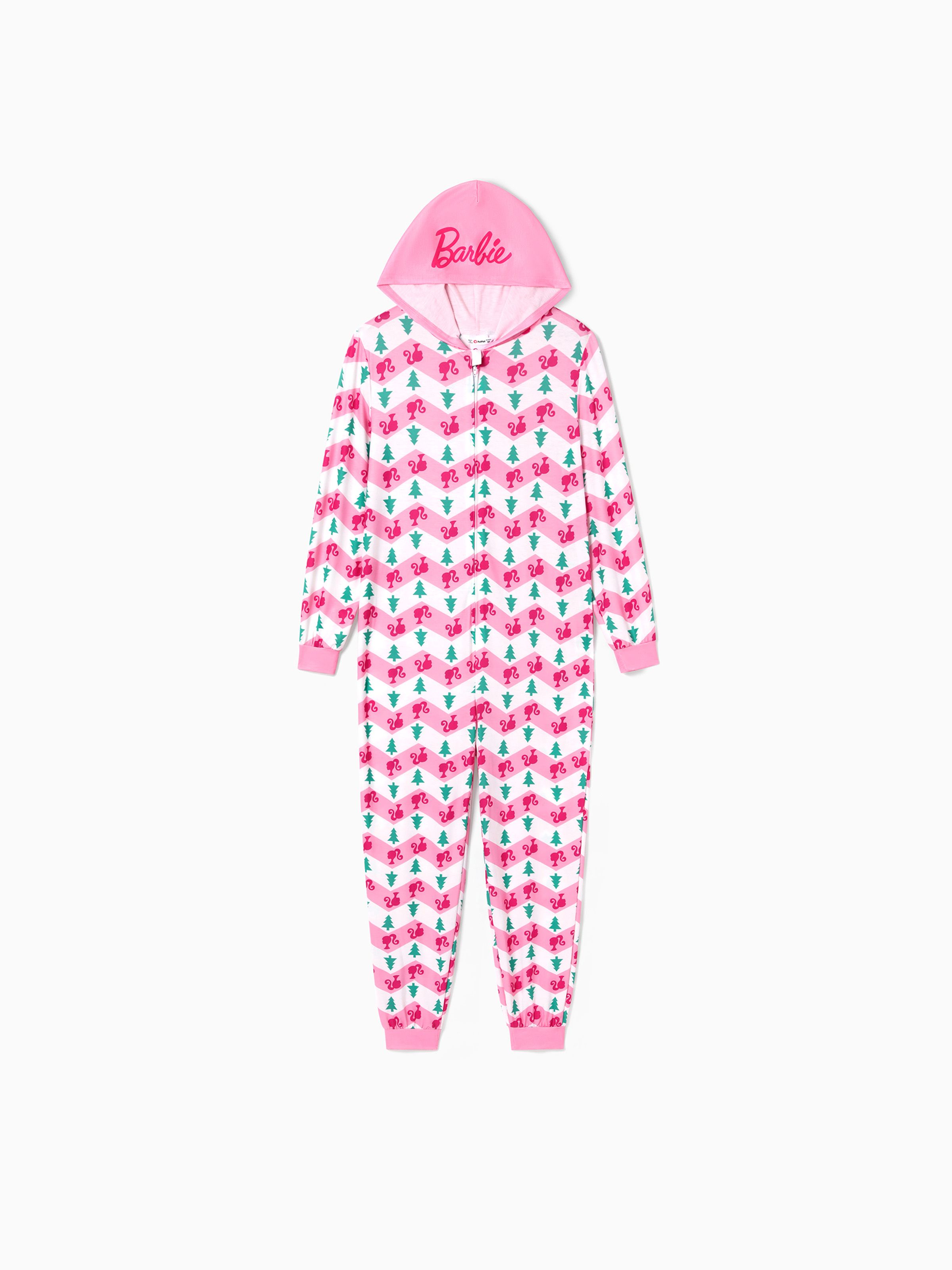 

Barbie Christmas Mommy and Me Character Print Long-sleeve Onesies Pajamas (Flame Resistant)