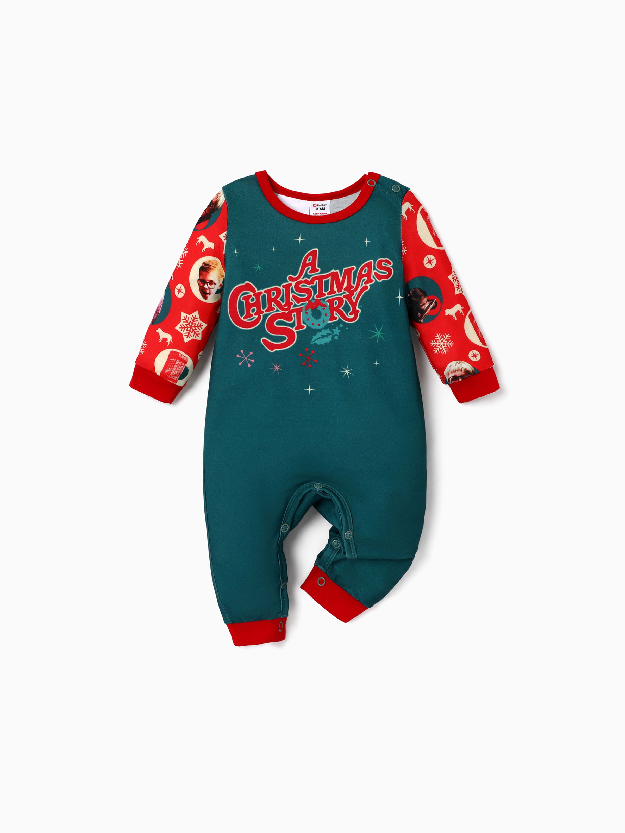 

A Christmas Story Family Matching Christmas Stars Fra Gee Lay Top and Allover Pants Pajamas Sets