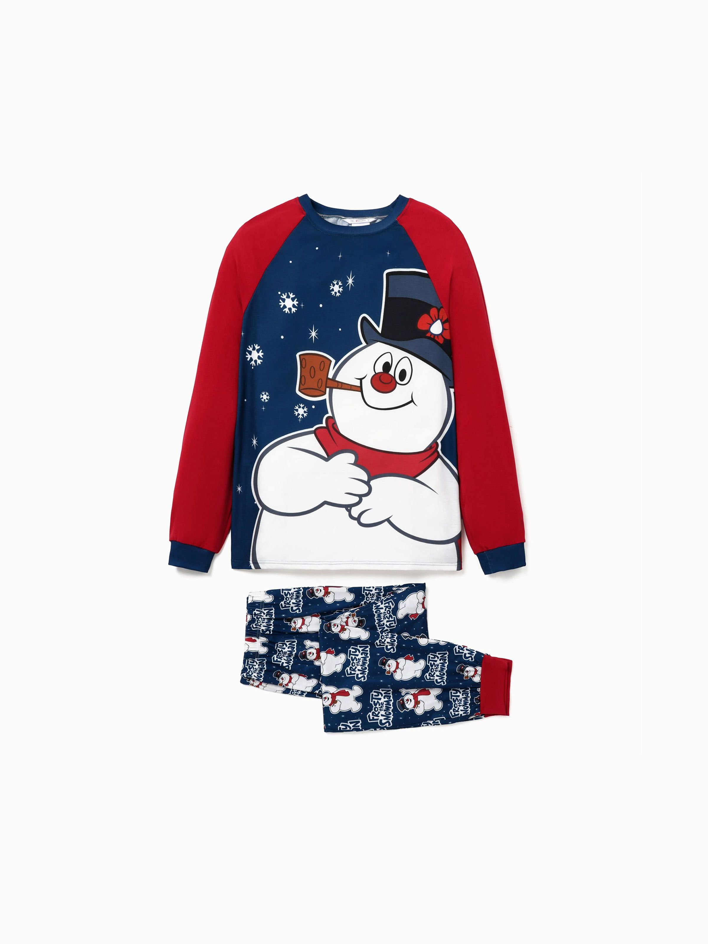 

Frosty The Snowman Family Matching Christmas Long-sleeve Pajamas(flame resistance)