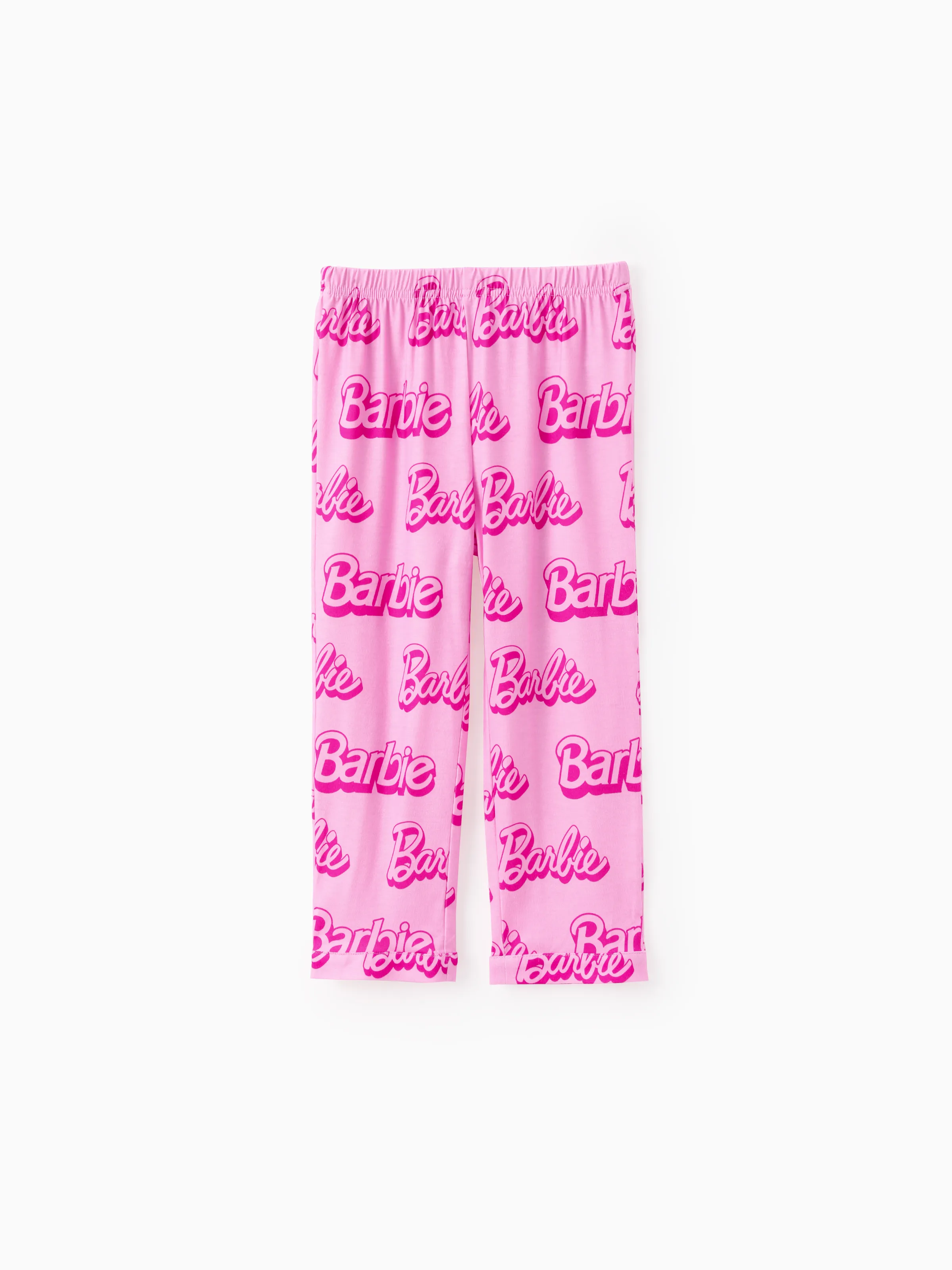 

Barbie Mommy & Me Girl 1pc Pink Classic Barbie Letter Pants (Flame Resistant)