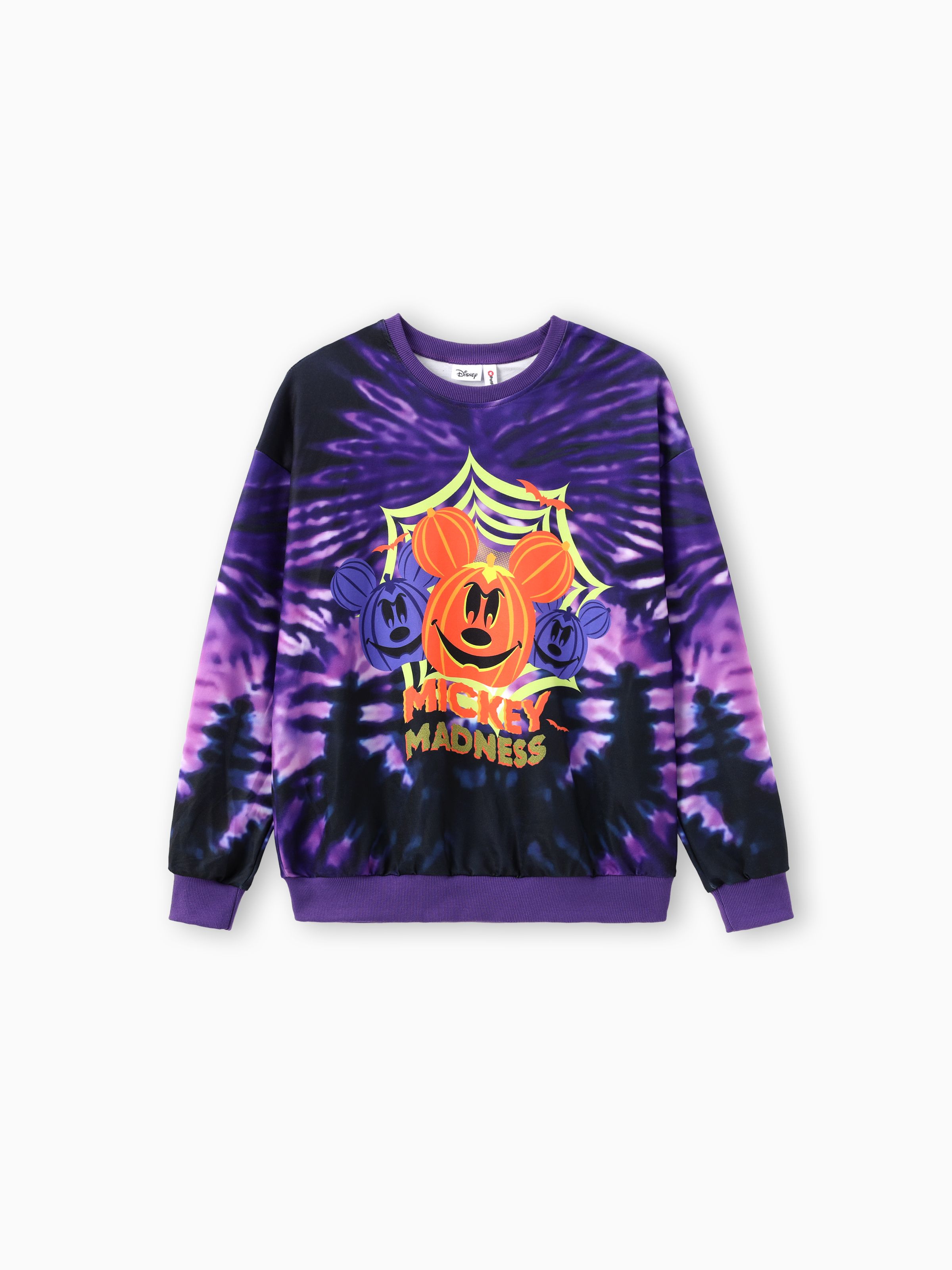 

Disney Mickey and Friends Family Matching Halloween Tye-die Spider Pumpkin Sweatshirt