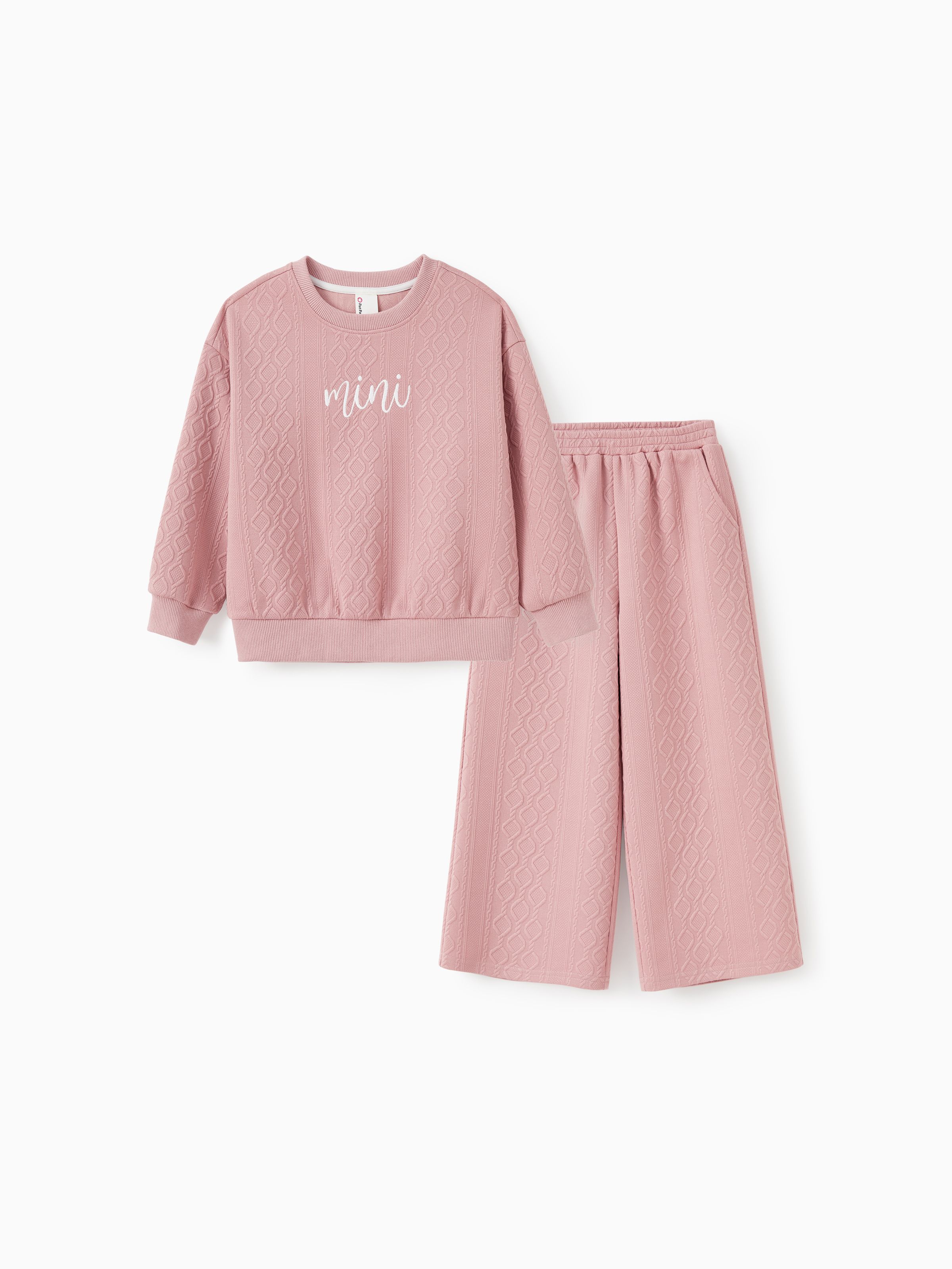 

Pink Co-ord Sets Mommy and Me Outfits Jacquard Material (Pockets)