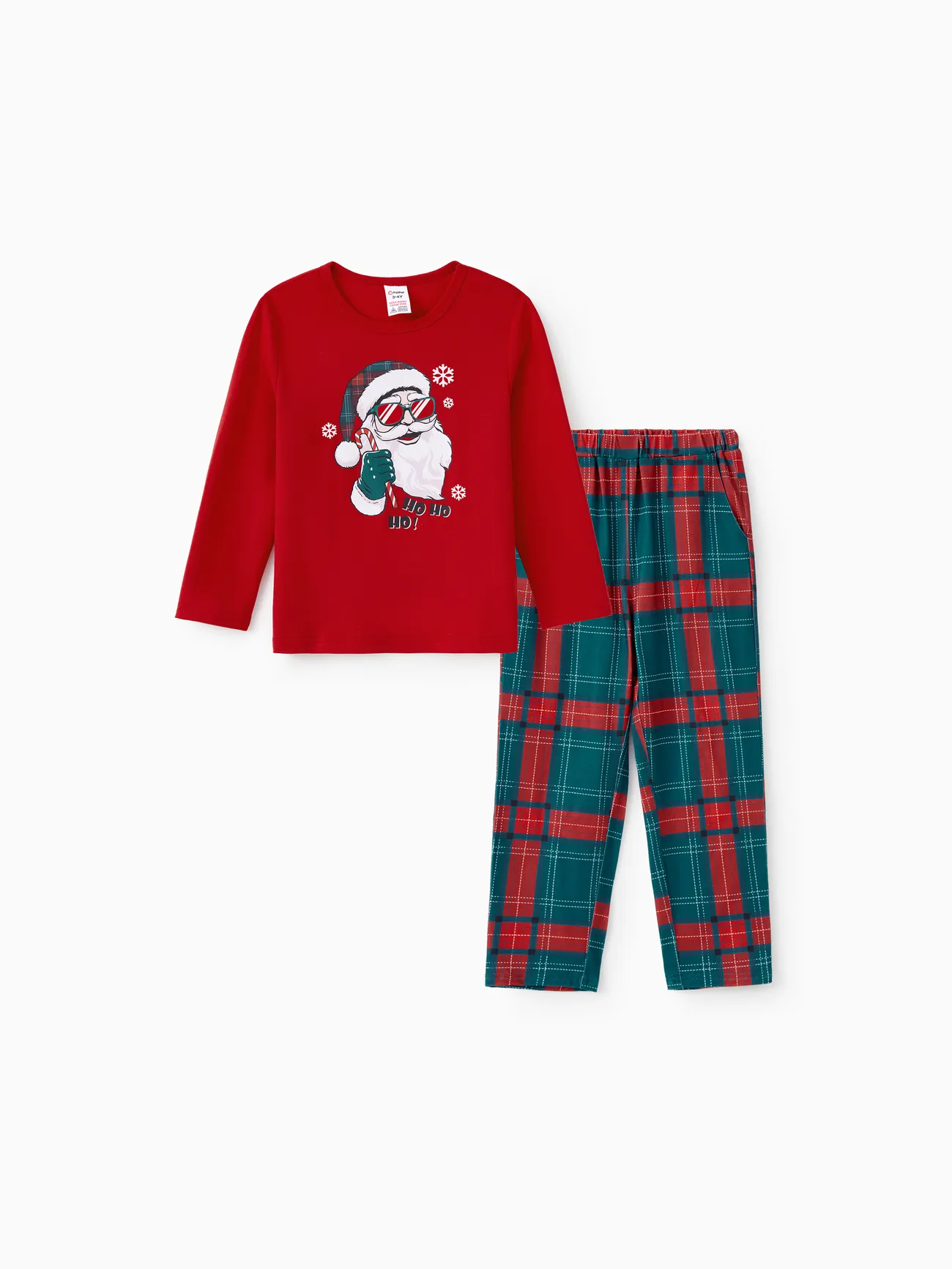 

Christmas Pajamas Family Matching Cool Santa Claus Graphic Long Sleeves Pajamas Sets