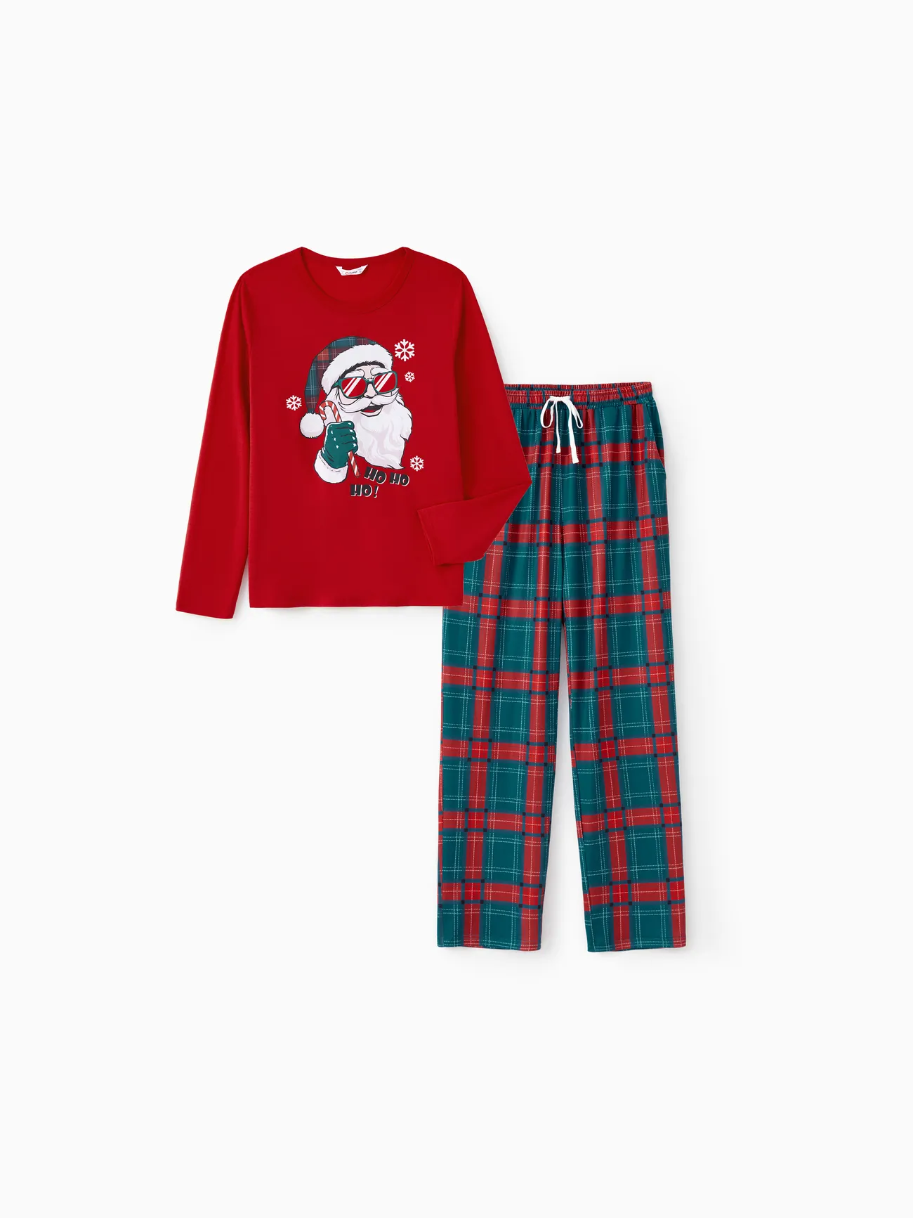 

Christmas Pajamas Family Matching Cool Santa Claus Graphic Long Sleeves Pajamas Sets